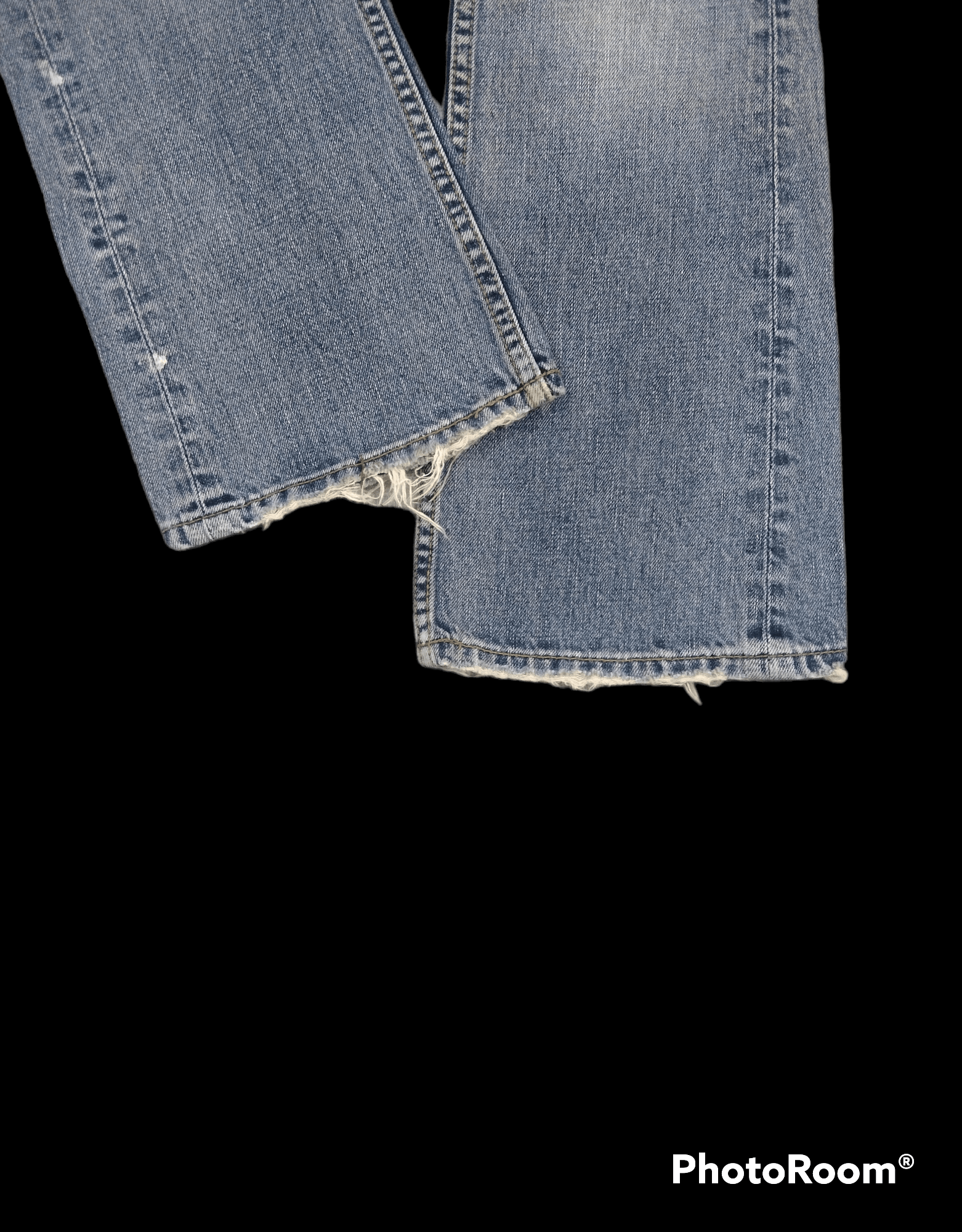 Japanese Brand FLARE🔥DISTRESSED LOW RISE PACTHWORK IA-RI DENIM PANTS Size US 28 / EU 44 - 6 Thumbnail