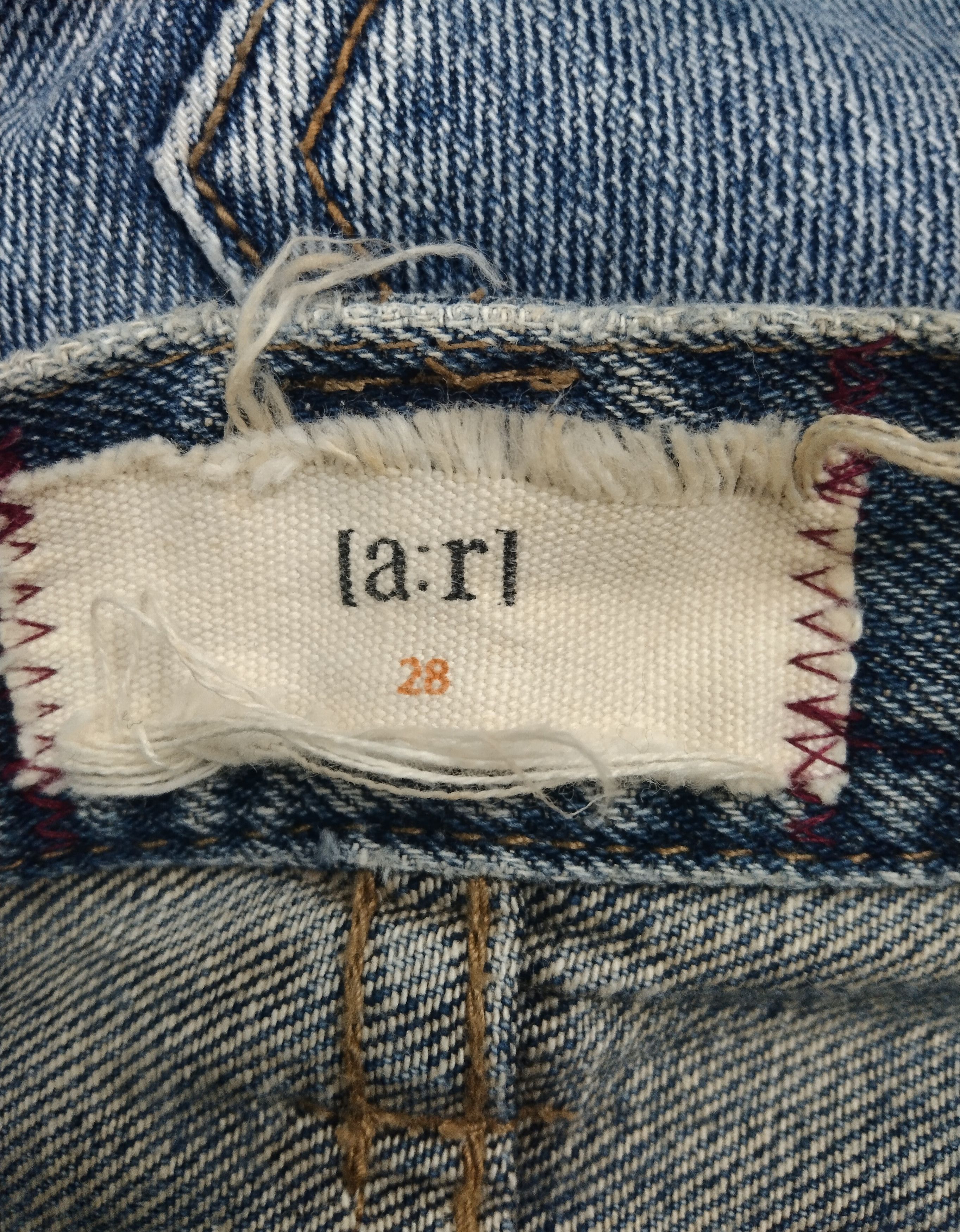 Japanese Brand FLARE🔥DISTRESSED LOW RISE PACTHWORK IA-RI DENIM PANTS Size US 28 / EU 44 - 8 Thumbnail