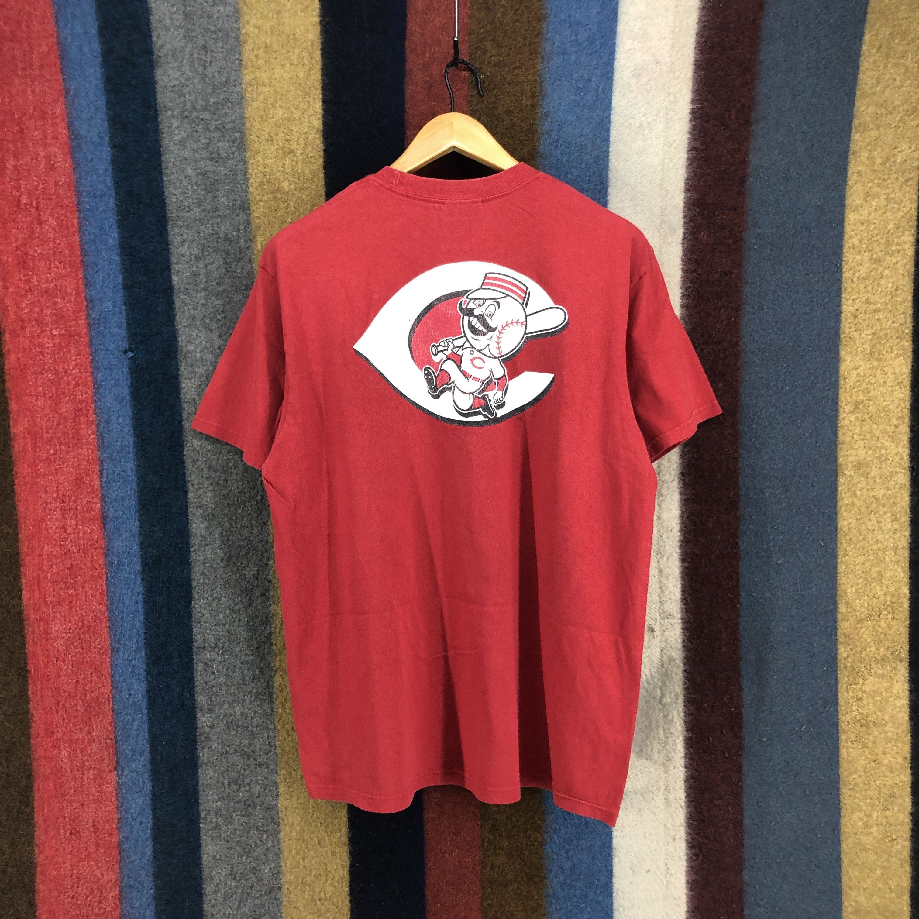 Nike Vintage Y2K NIKE TEAM 01" Cincinnati Reds T Shirt #04-01 Size US L / EU 52-54 / 3 - 7 Thumbnail