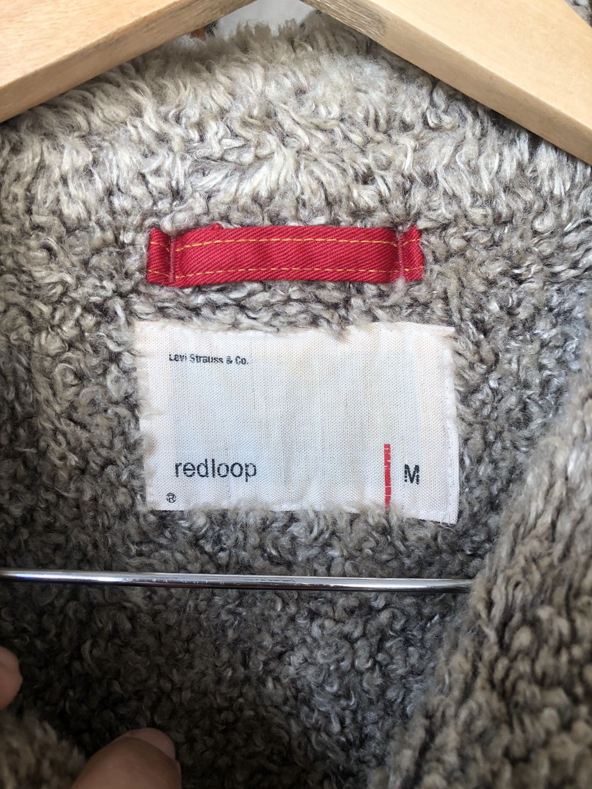 Levi's Vintage Levis Redloop Faded Distressed Sherpa Jacket Size US M / EU 48-50 / 2 - 10 Thumbnail