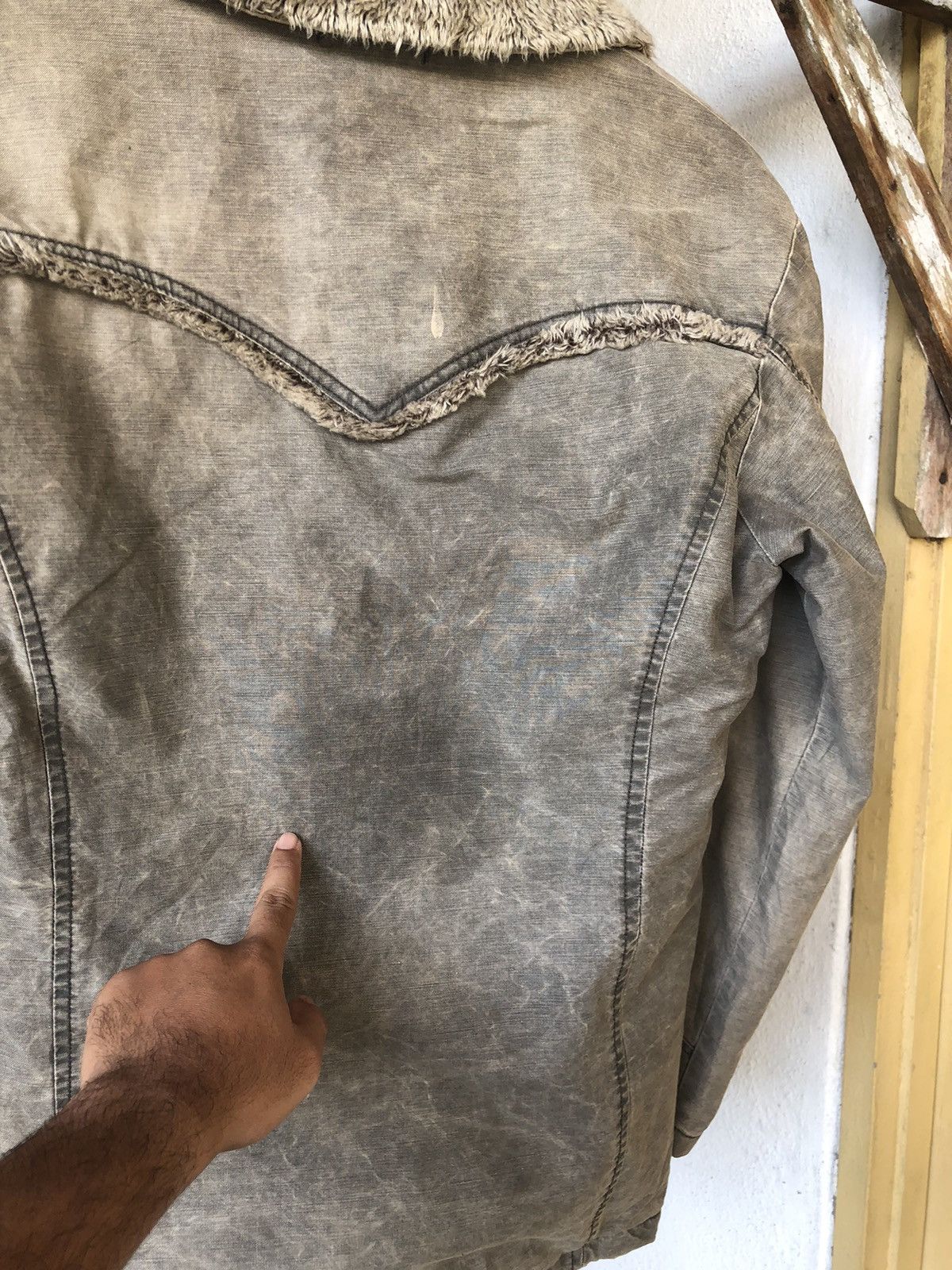 Levi's Vintage Levis Redloop Faded Distressed Sherpa Jacket Size US M / EU 48-50 / 2 - 9 Thumbnail