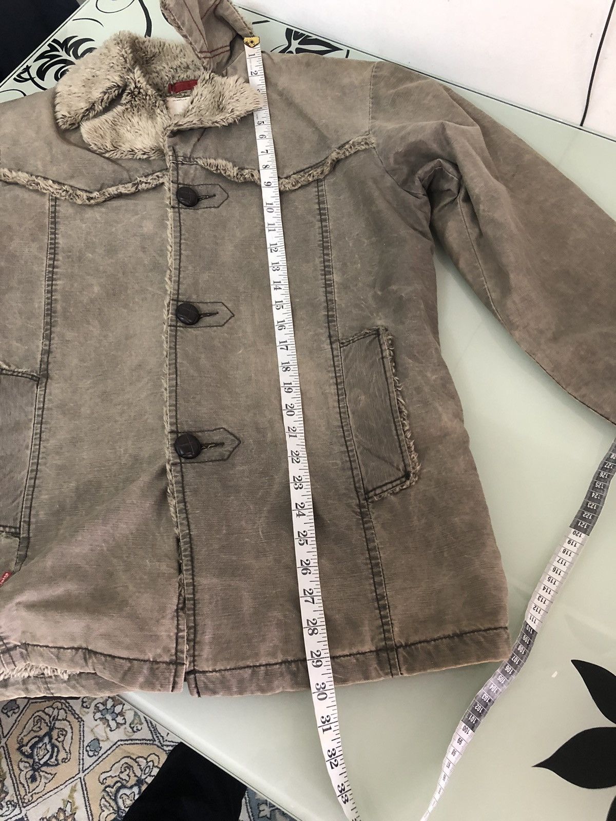 Levi's Vintage Levis Redloop Faded Distressed Sherpa Jacket Size US M / EU 48-50 / 2 - 23 Thumbnail