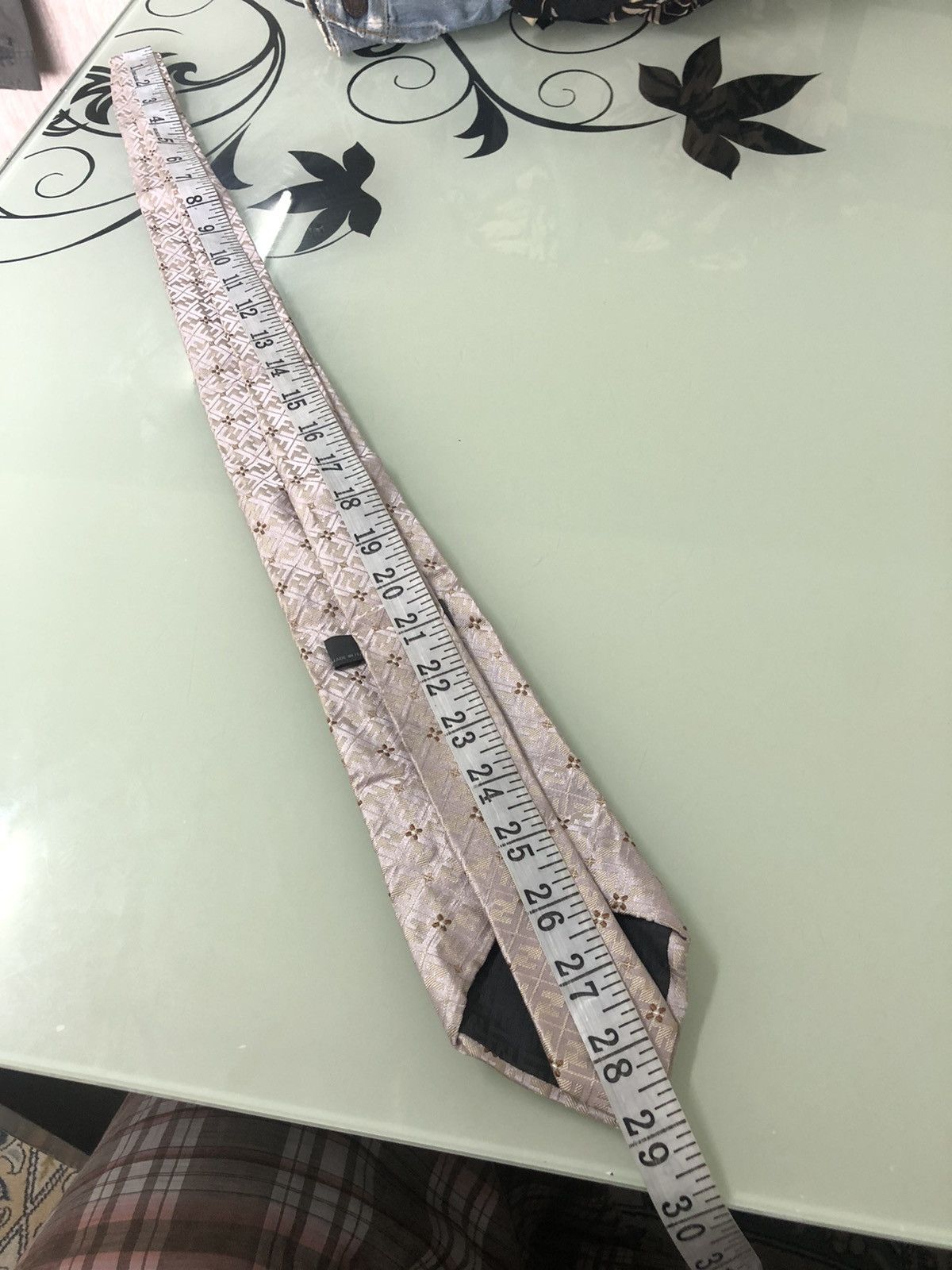 Fendi Vintage FENDI Zucca Monogram Pink Silk Ties Size ONE SIZE - 13 Thumbnail