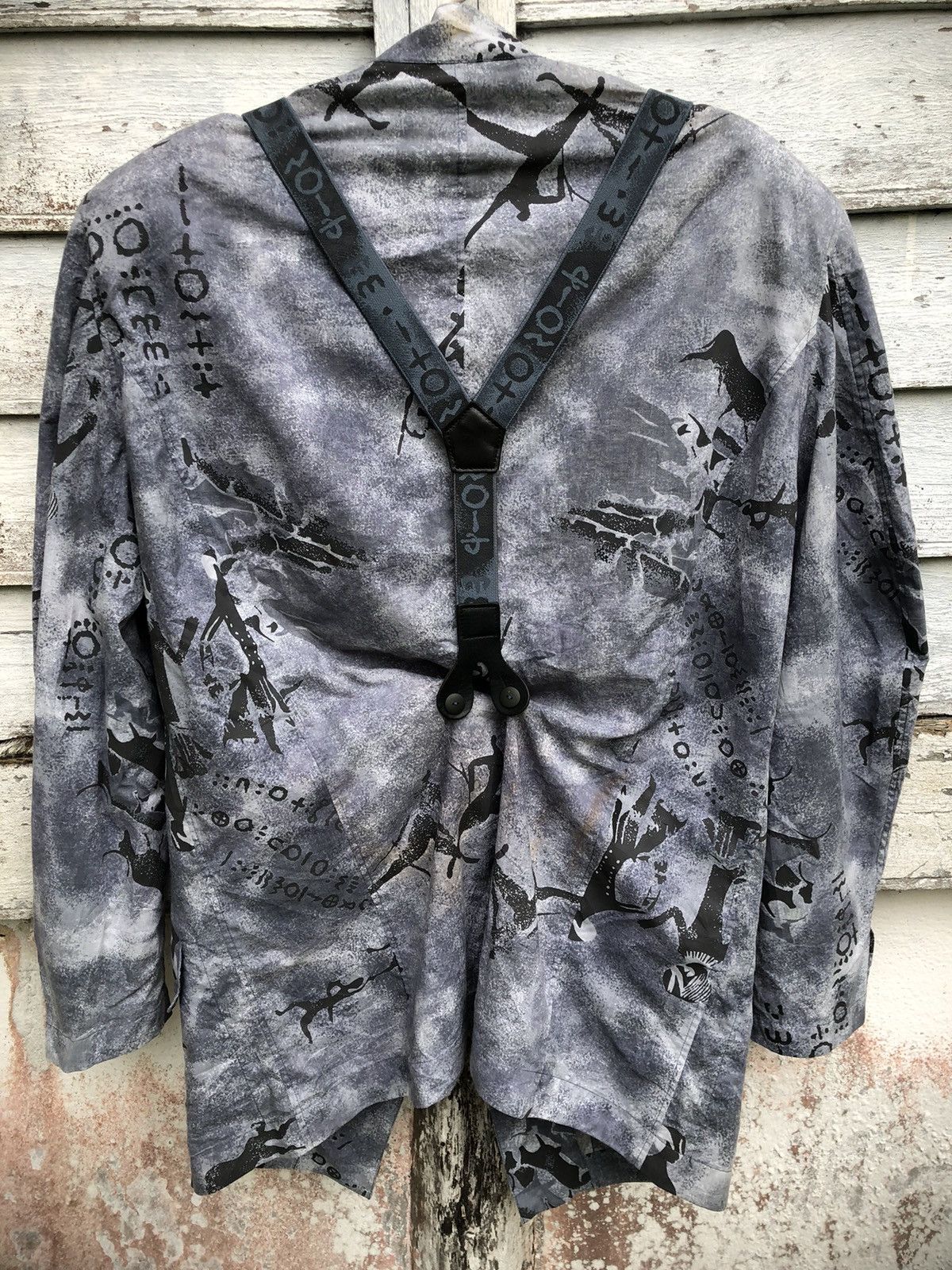 Kansai Yamamoto Archival Kansai International Art Printed Suspender Jacket Size US M / EU 48-50 / 2 - 2 Thumbnail