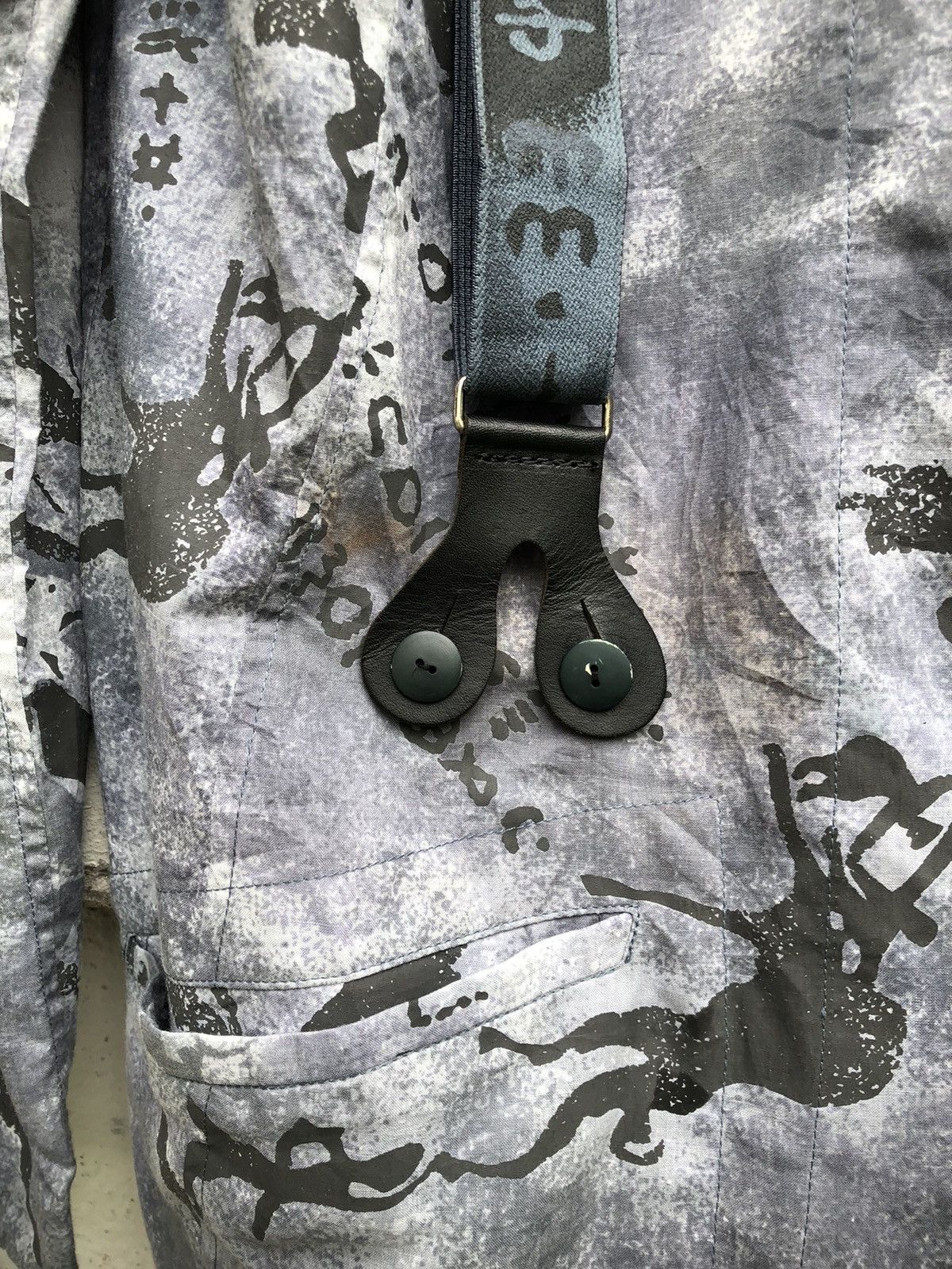 Kansai Yamamoto Archival Kansai International Art Printed Suspender Jacket Size US M / EU 48-50 / 2 - 9 Thumbnail