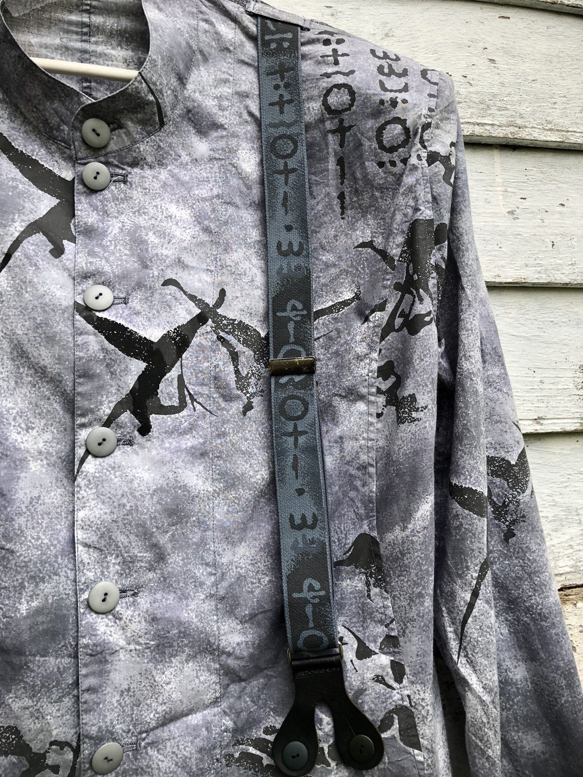 Kansai Yamamoto Archival Kansai International Art Printed Suspender Jacket Size US M / EU 48-50 / 2 - 6 Thumbnail