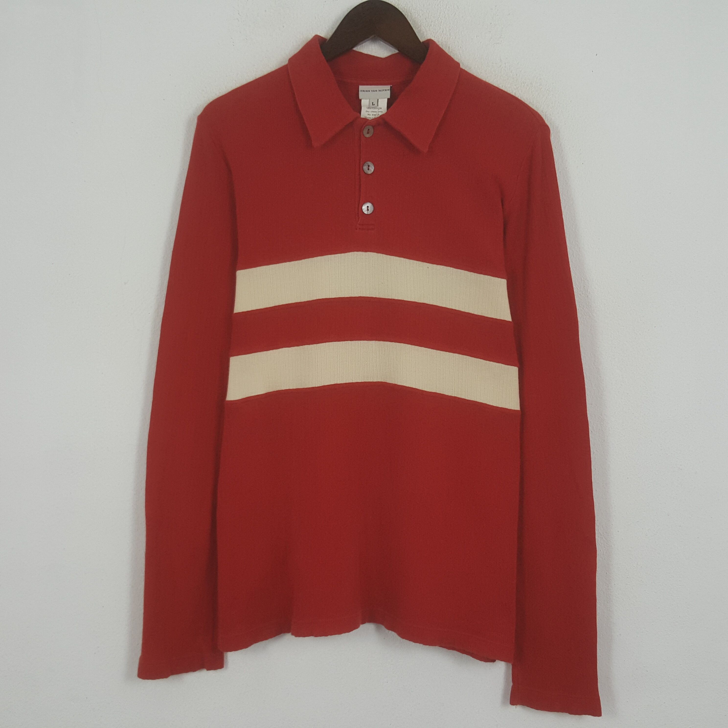 Dries Van Noten Vintage Drien Van Noten Striped Polos Shirt | Grailed