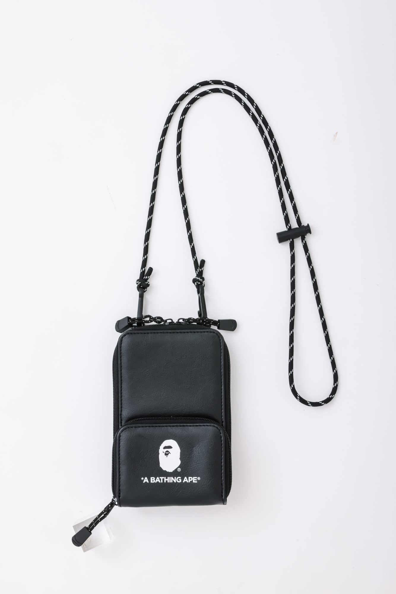 Bape × Nigo A Bathing Ape Bape Black Leather Tote Bag shoulder bag