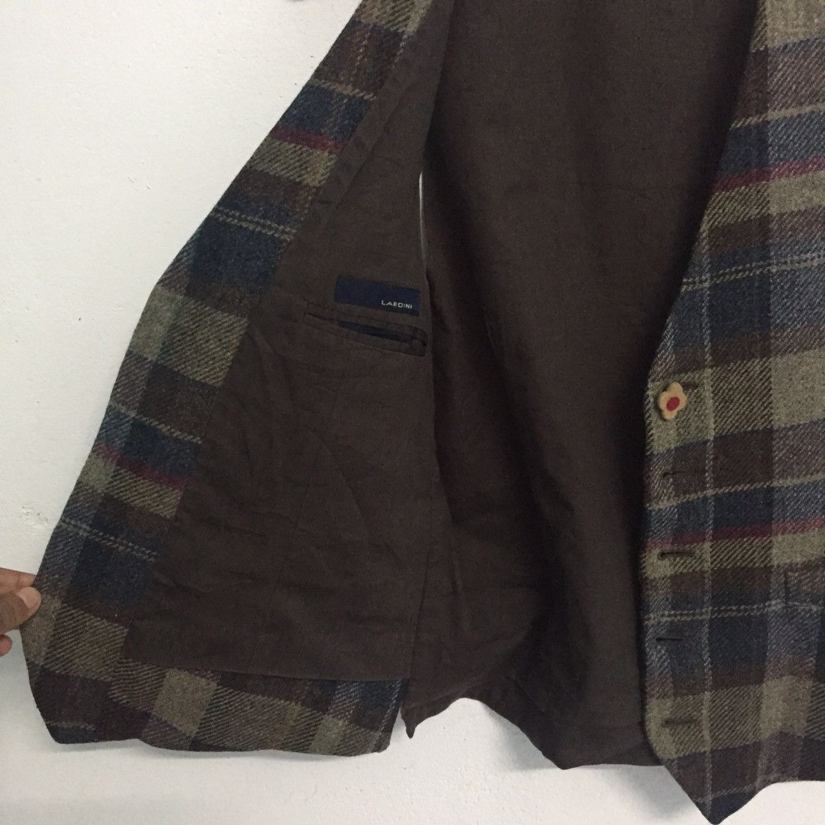 Lardini Lardini Nova Checkered Wool Vest MADE IN ITALY Size US S / EU 44-46 / 1 - 11 Thumbnail
