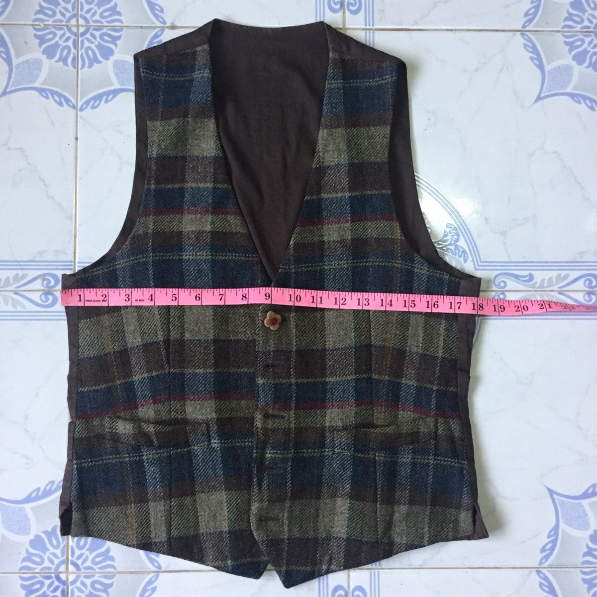 Lardini Lardini Nova Checkered Wool Vest MADE IN ITALY Size US S / EU 44-46 / 1 - 15 Thumbnail