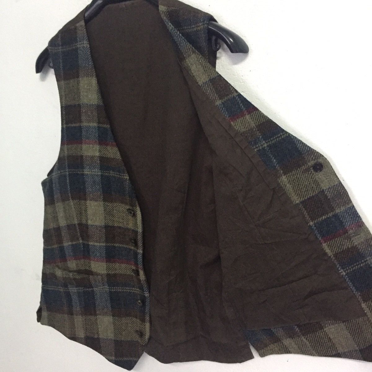 Lardini Lardini Nova Checkered Wool Vest MADE IN ITALY Size US S / EU 44-46 / 1 - 10 Thumbnail