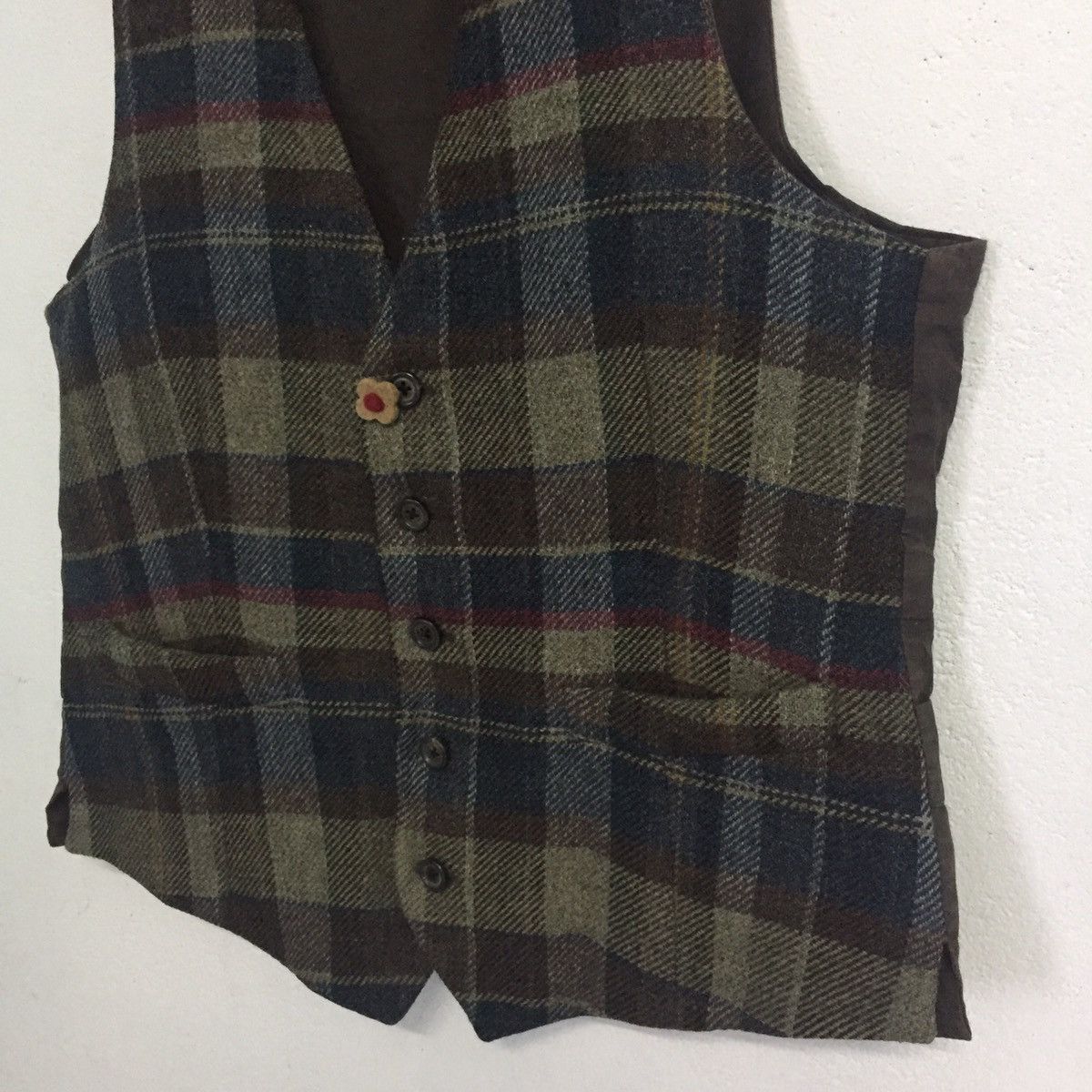 Lardini Lardini Nova Checkered Wool Vest MADE IN ITALY Size US S / EU 44-46 / 1 - 4 Thumbnail