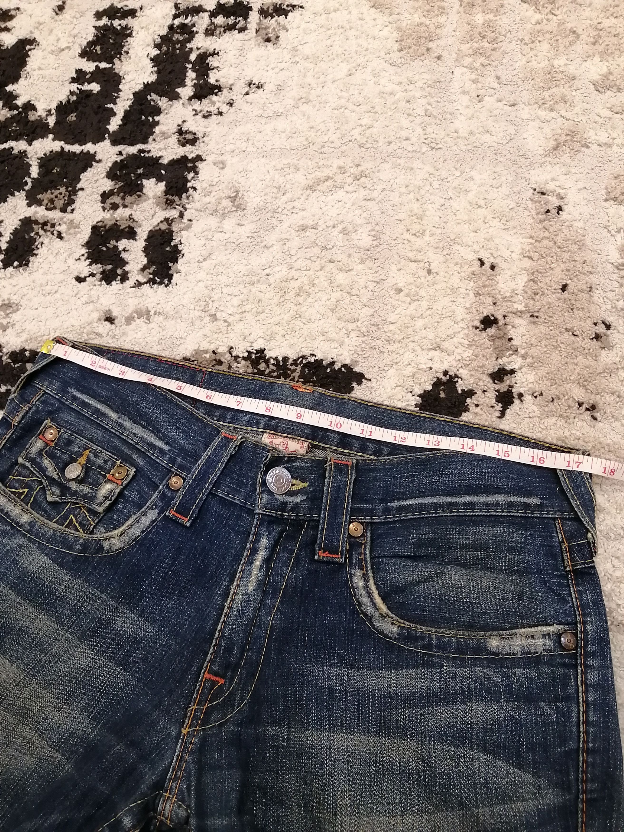 True Religion True Religion Joey Distressed Flare Jeans - Size 31 Size US 31 - 22 Thumbnail