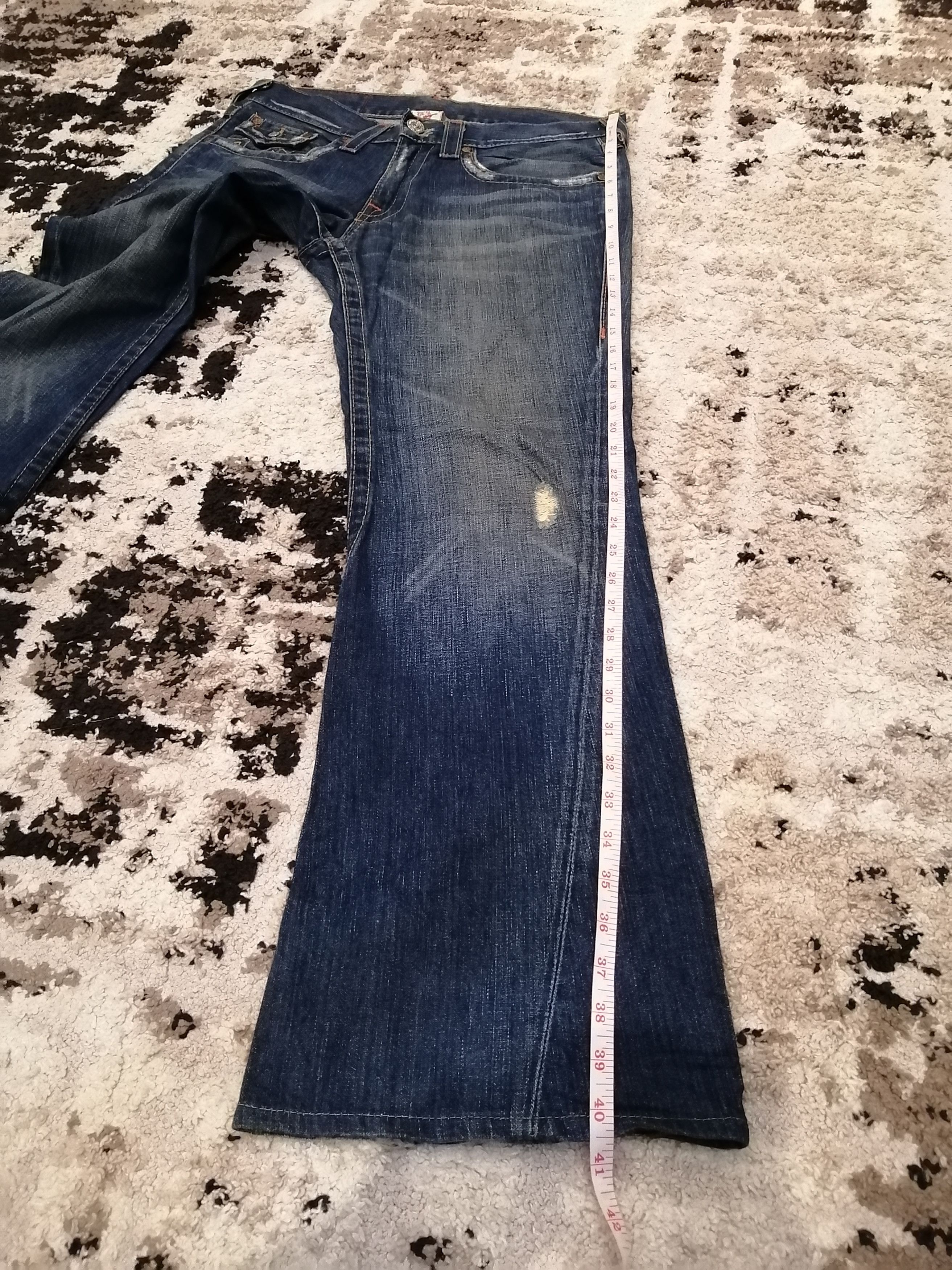 True Religion True Religion Joey Distressed Flare Jeans - Size 31 Size US 31 - 19 Thumbnail