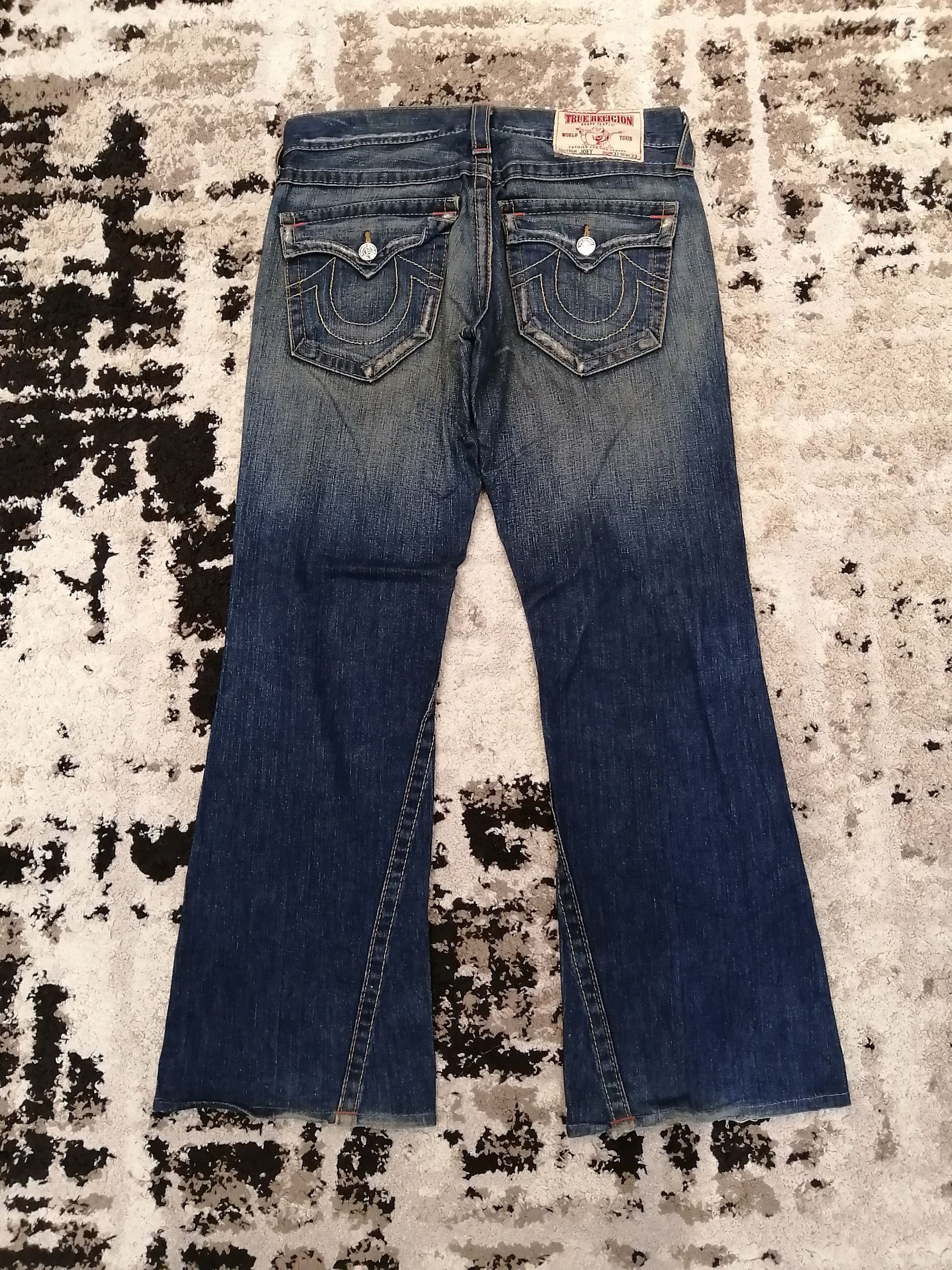 True Religion True Religion Joey Distressed Flare Jeans - Size 31 Size US 31 - 23 Thumbnail