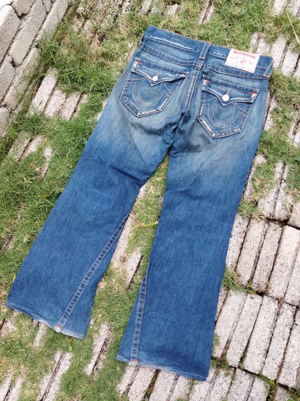 True Religion True Religion Joey Distressed Flare Jeans - Size 31 Size US 31 - 1 Thumbnail
