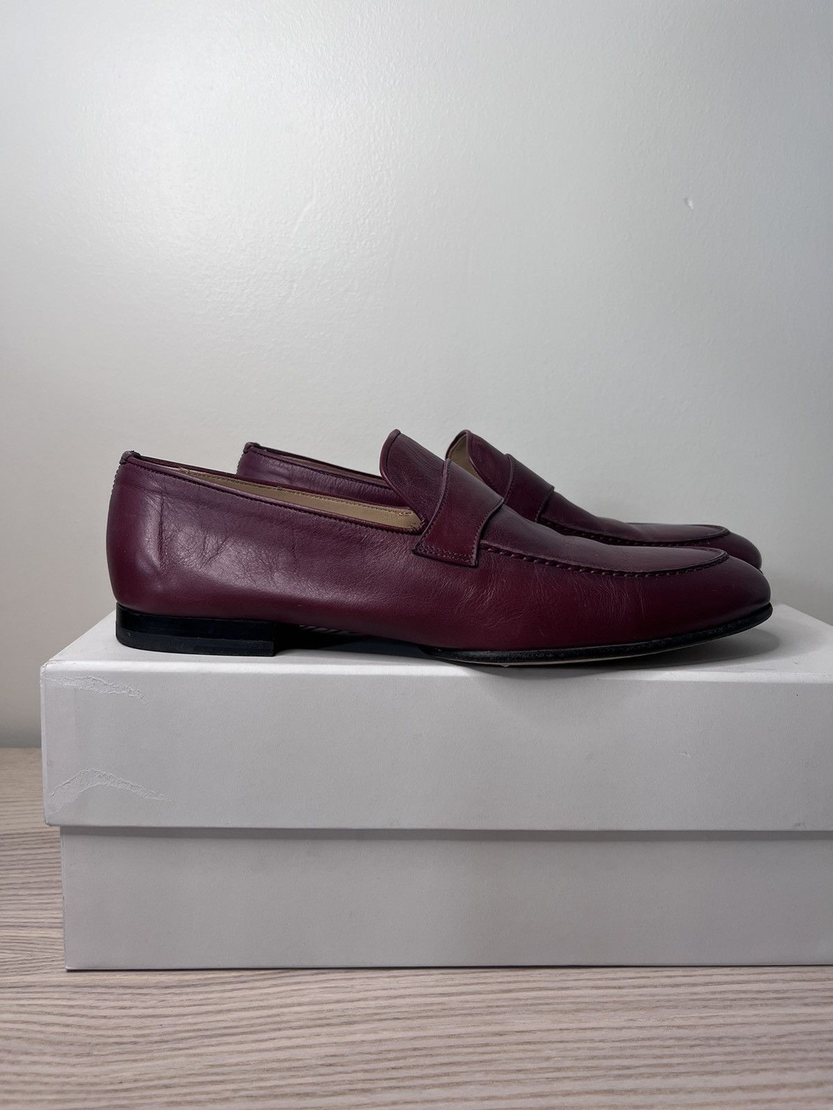 Brioni $1200+ Foot Glove penny loafers, IT42, Italy, worn twice Size US 9 / EU 42 - 6 Thumbnail