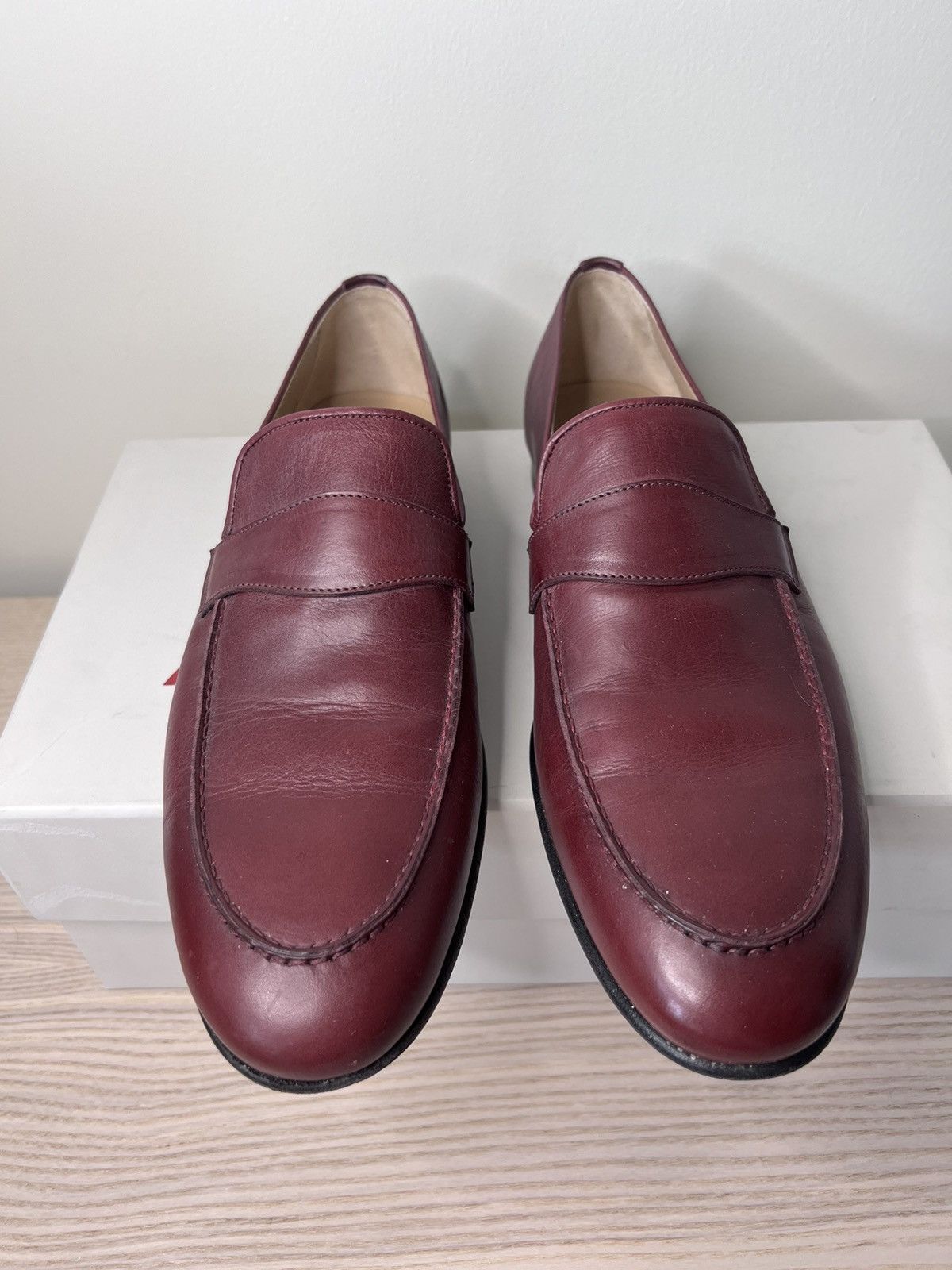 Brioni $1200+ Foot Glove penny loafers, IT42, Italy, worn twice Size US 9 / EU 42 - 2 Thumbnail