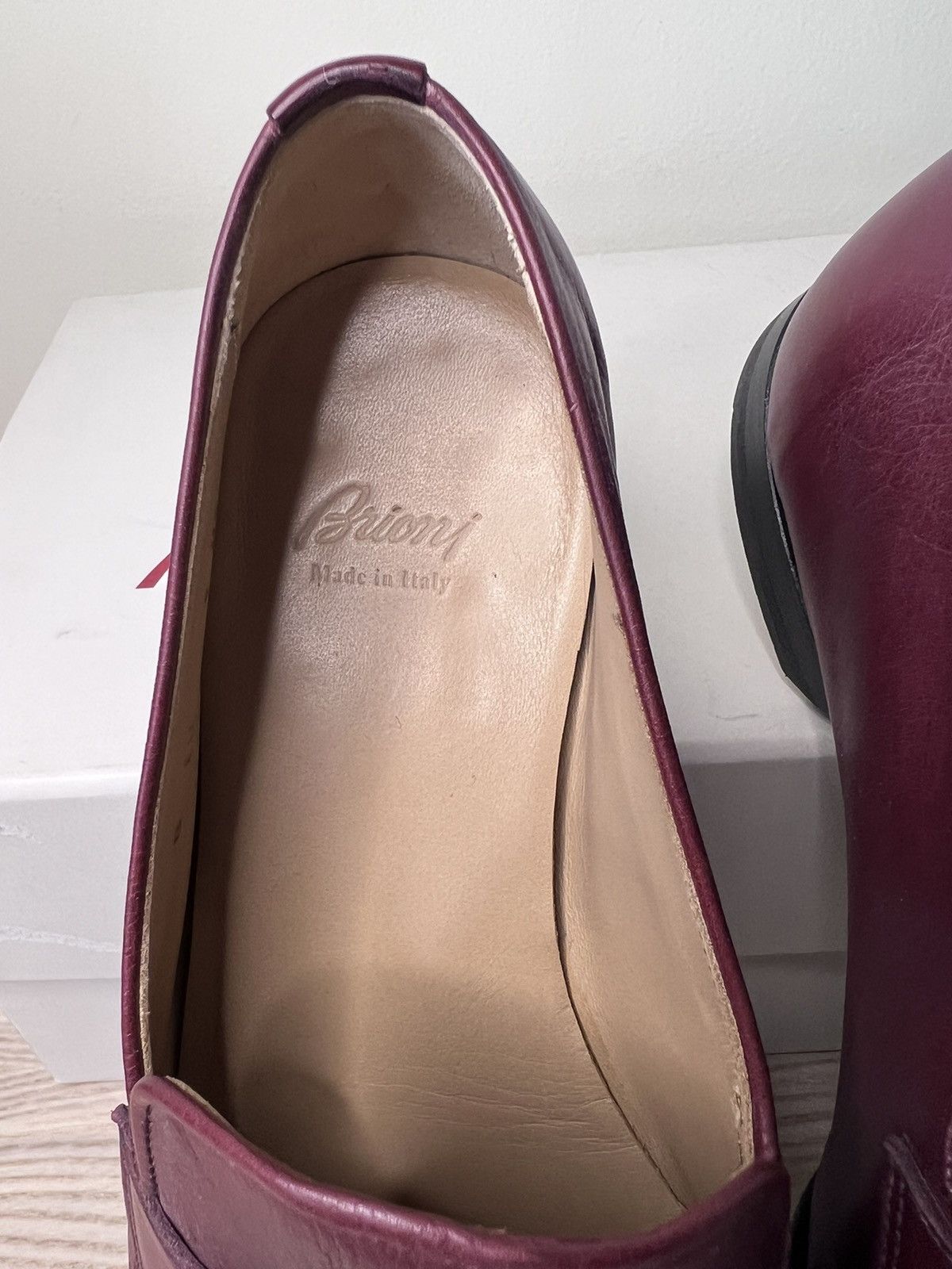Brioni $1200+ Foot Glove penny loafers, IT42, Italy, worn twice Size US 9 / EU 42 - 15 Thumbnail
