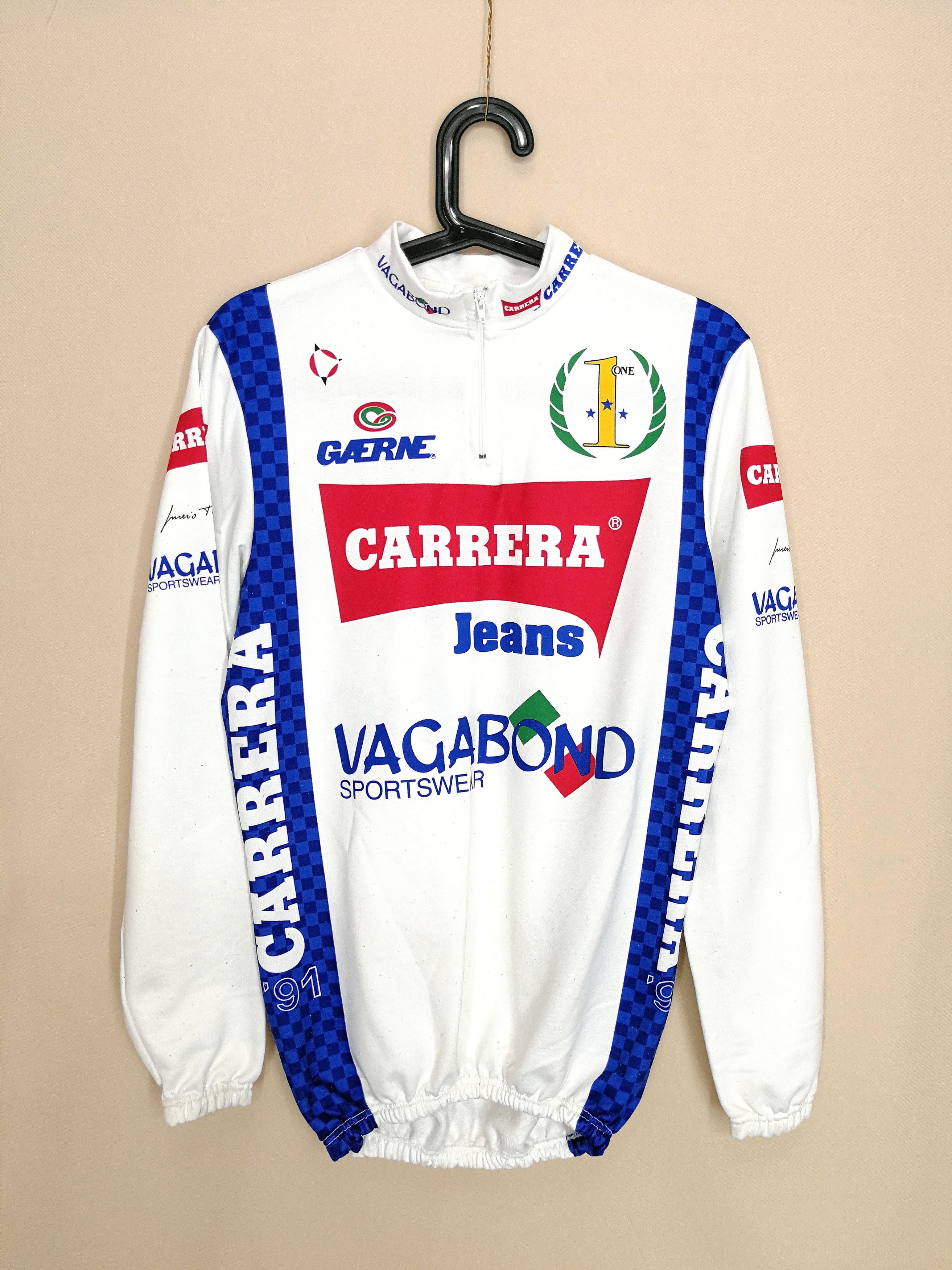 Maillot vélo cyclisme vintage Carrera Jeans Tassoni Nalini Taille 6 XXL