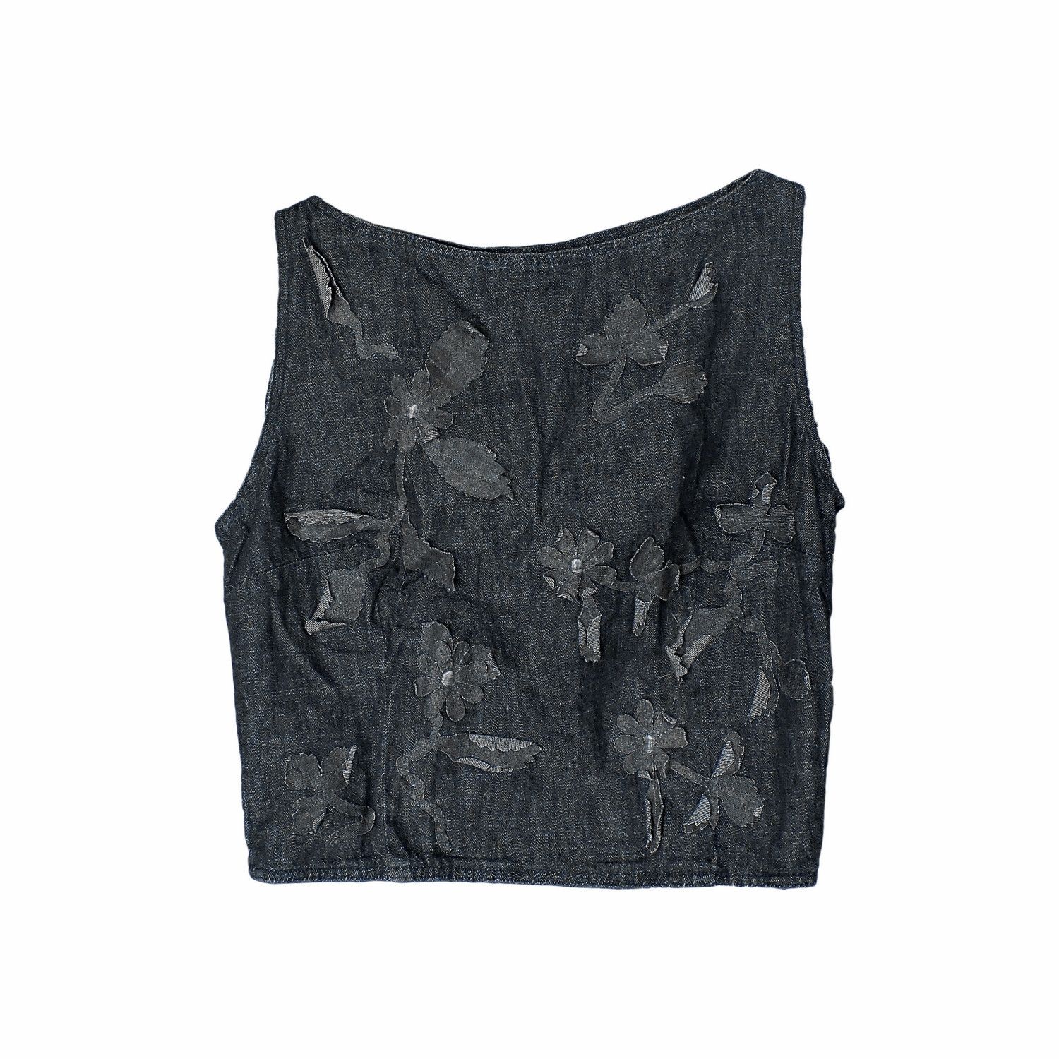Fendi FENDI FLOWER PATCH DENIM VEST Size S / US 4 / IT 40 - 1 Thumbnail