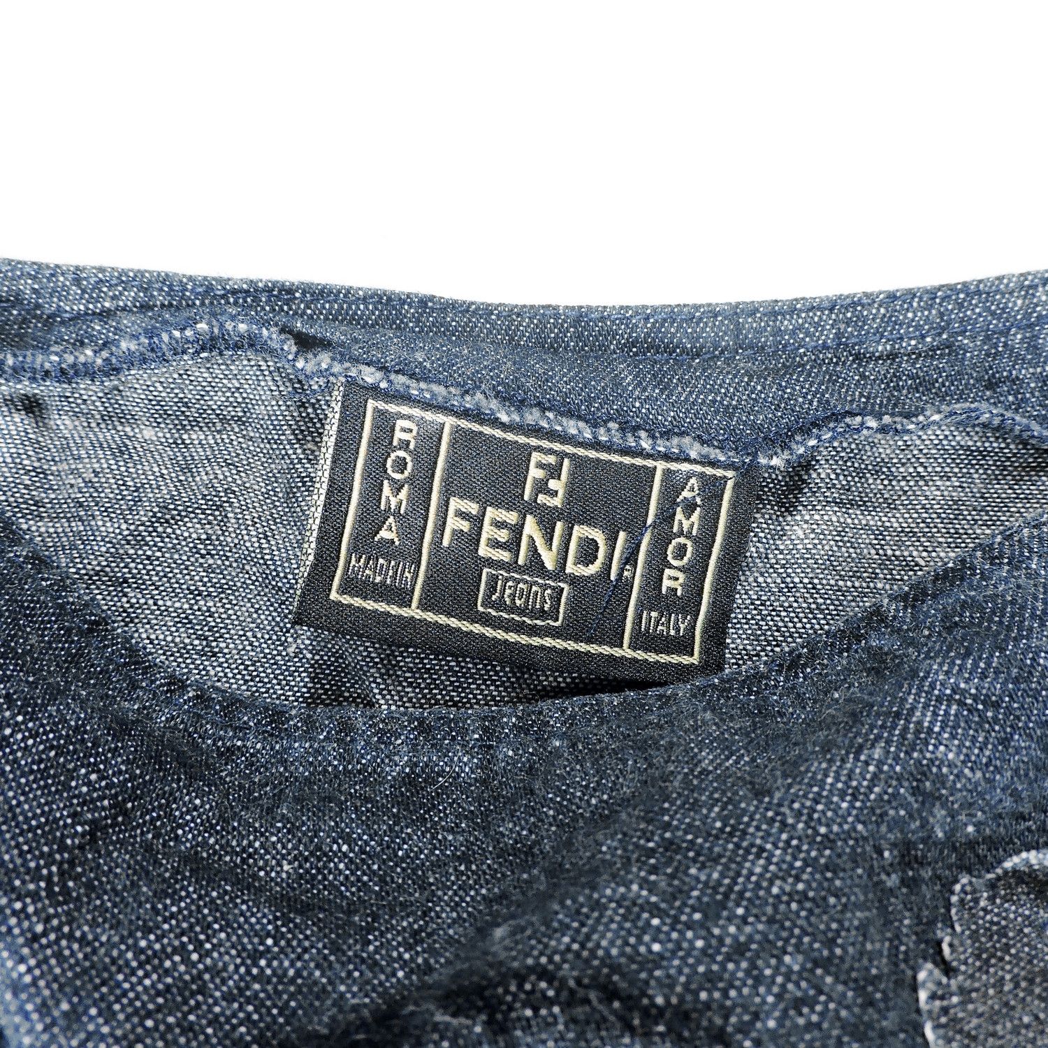 Fendi FENDI FLOWER PATCH DENIM VEST Size S / US 4 / IT 40 - 3 Thumbnail