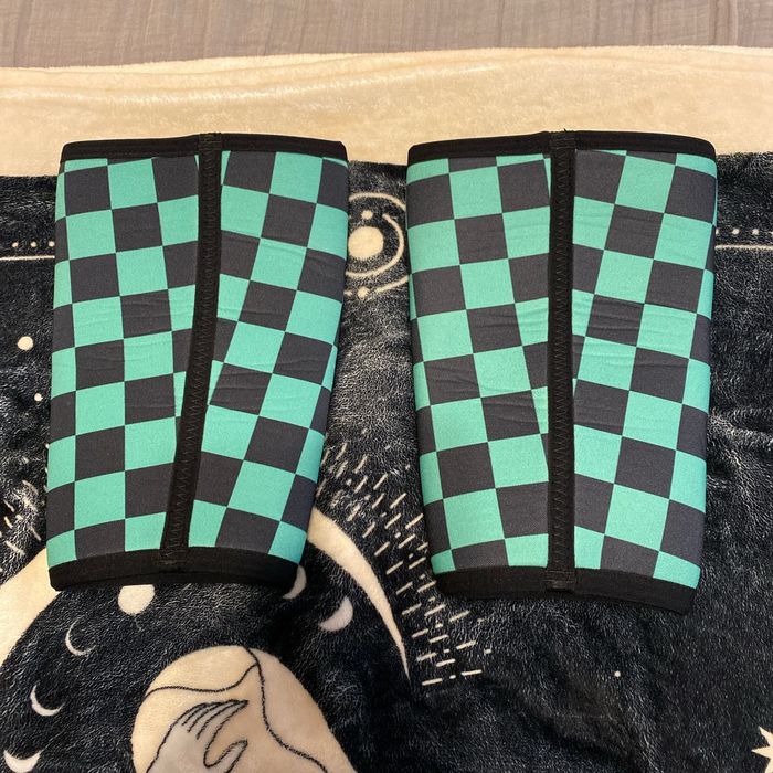 Japanese Brand Demon slayer tanjiro village hidden in iron checkers