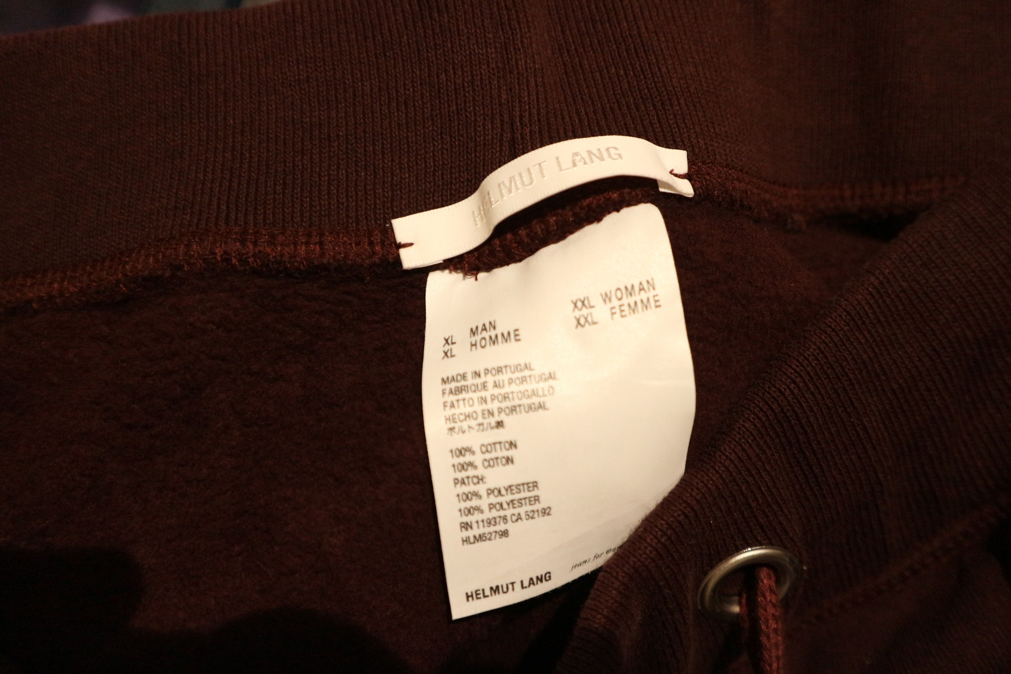 Helmut Lang burgundy logo patch sweatpants Size US 36 / EU 52 - 3 Thumbnail