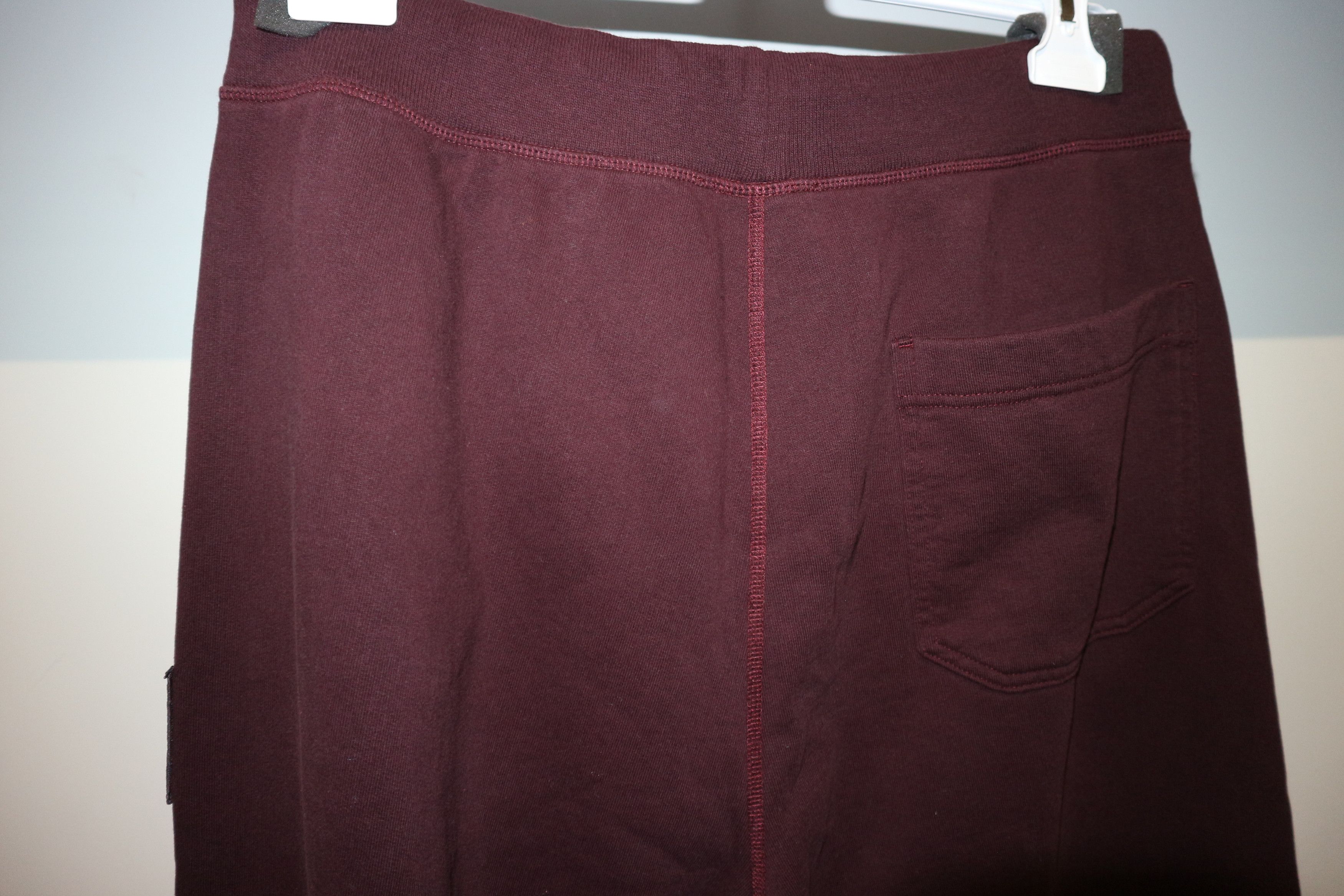 Helmut Lang burgundy logo patch sweatpants Size US 36 / EU 52 - 8 Thumbnail
