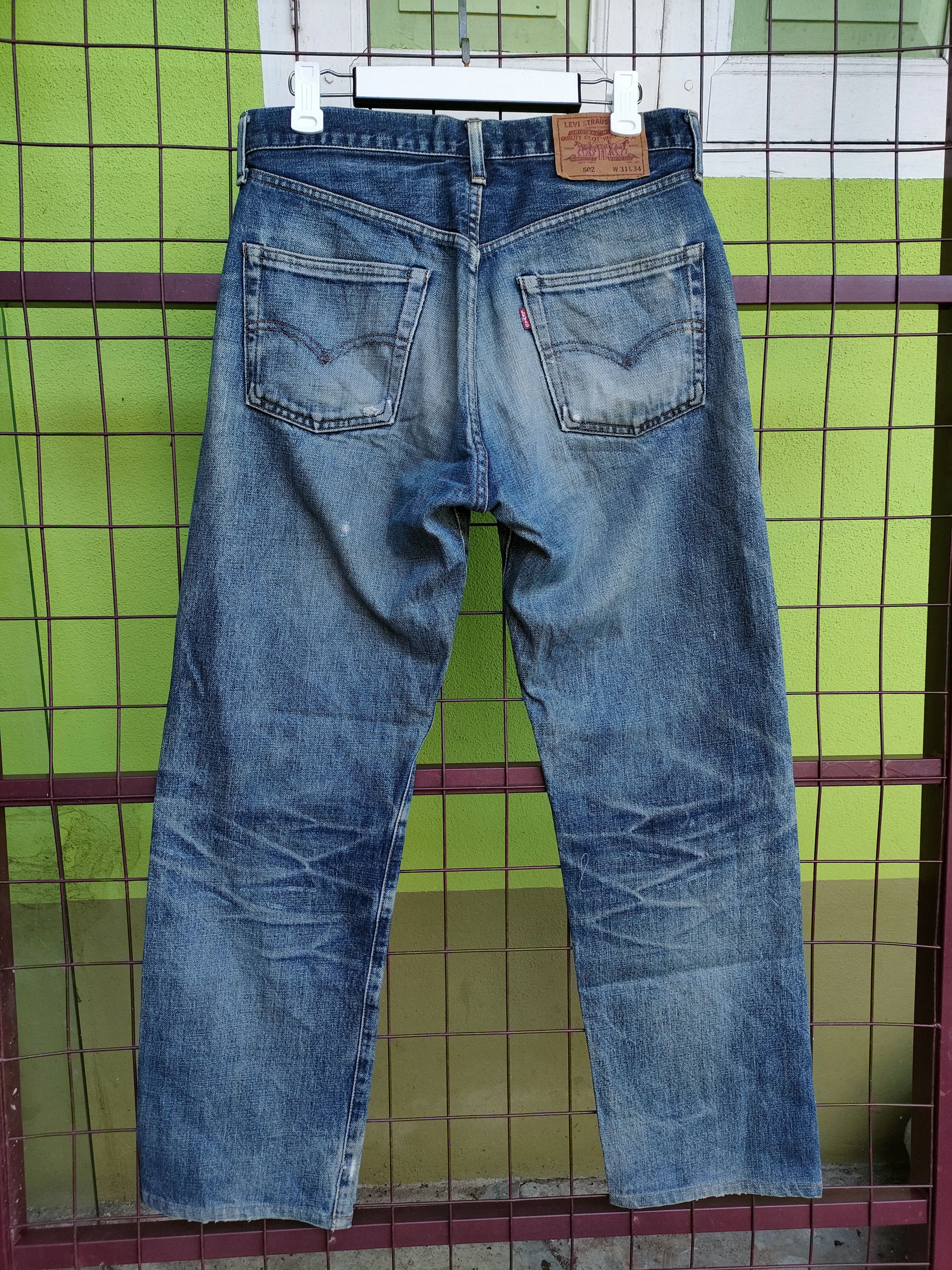 Levi's × Levi's Vintage Clothing Levi's 502 Japanese Distressed Selvedge Denim Size US 31 - 2 Thumbnail