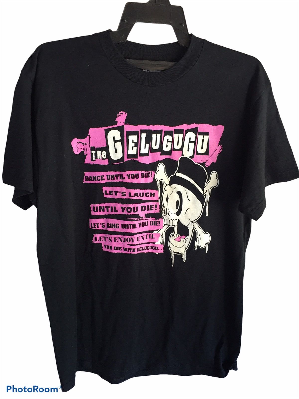 image of Band Tees Vintage Ska Punk The Gelugugu Tee in Black, Men's (Size Large)