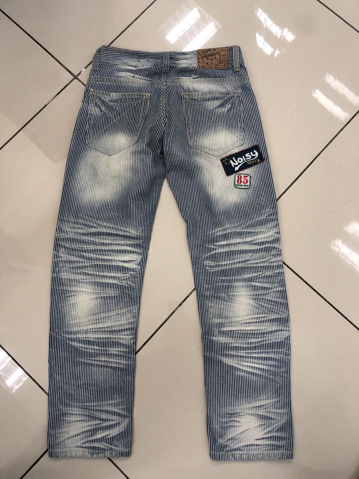 Japanese Brand × Seditionaries Love Denim Rare Hickory stripe with patches Size US 32 / EU 48 - 2 Thumbnail