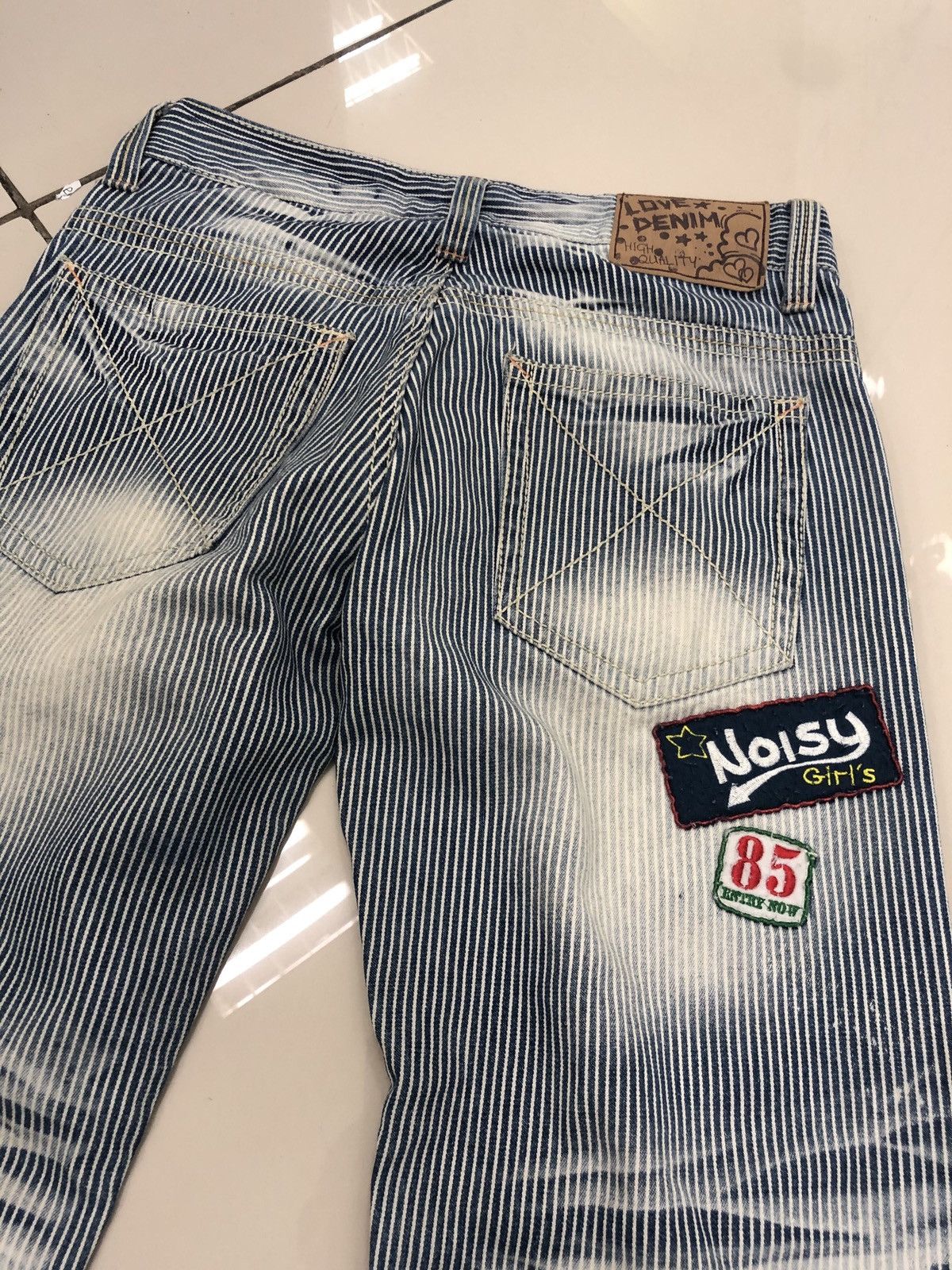 Japanese Brand × Seditionaries Love Denim Rare Hickory stripe with patches Size US 32 / EU 48 - 14 Thumbnail