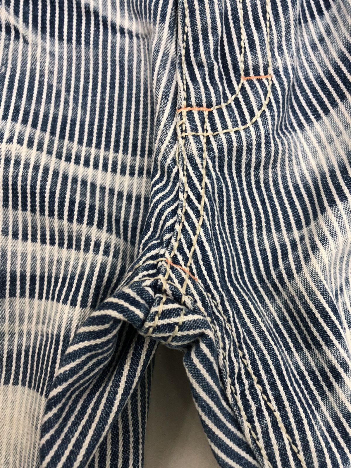 Japanese Brand × Seditionaries Love Denim Rare Hickory stripe with patches Size US 32 / EU 48 - 7 Thumbnail