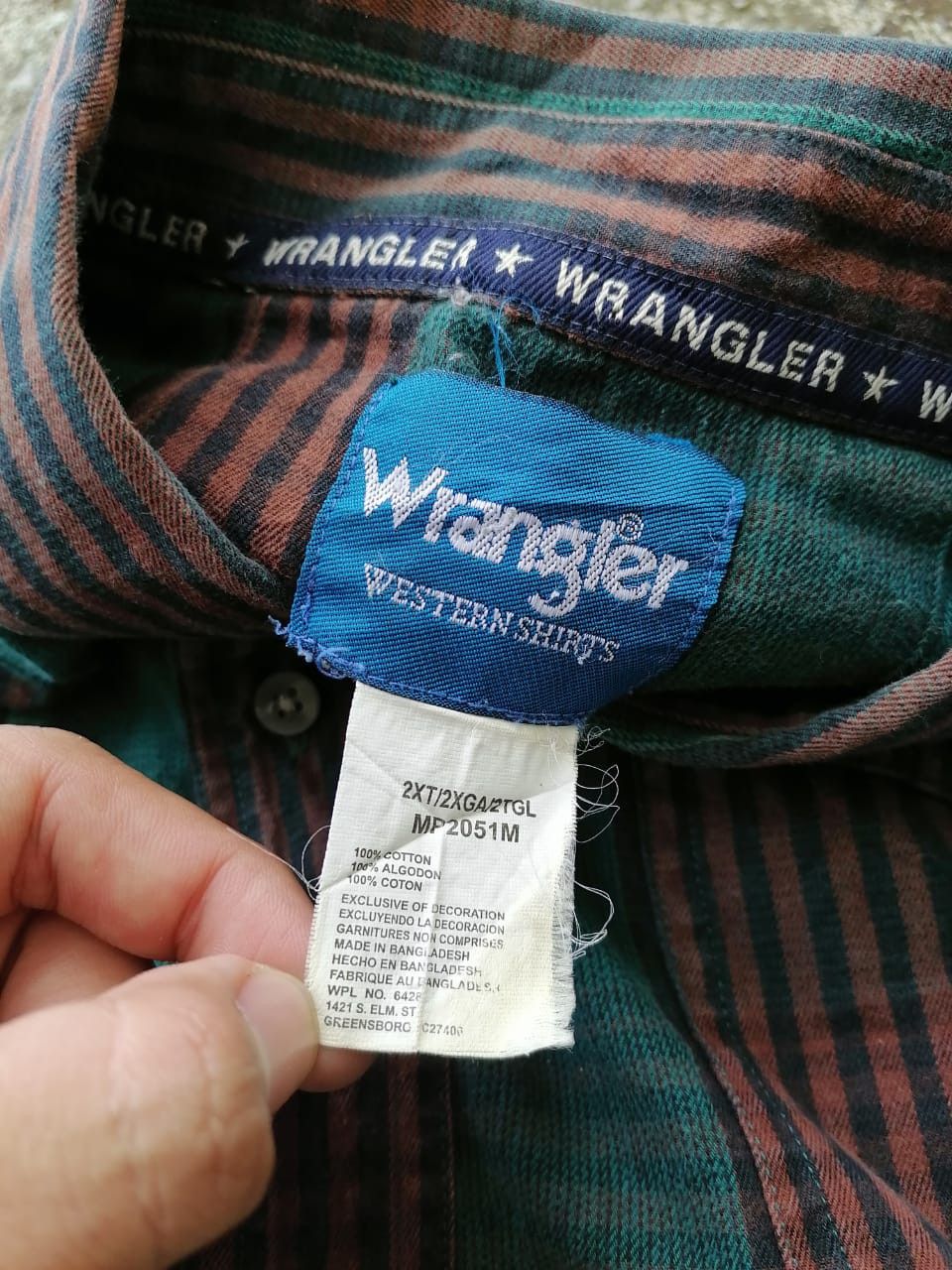 Flannel × Wrangler Wrangler Flannel Longsleeve Buttons Size US XXL / EU 58 / 5 - 3 Thumbnail