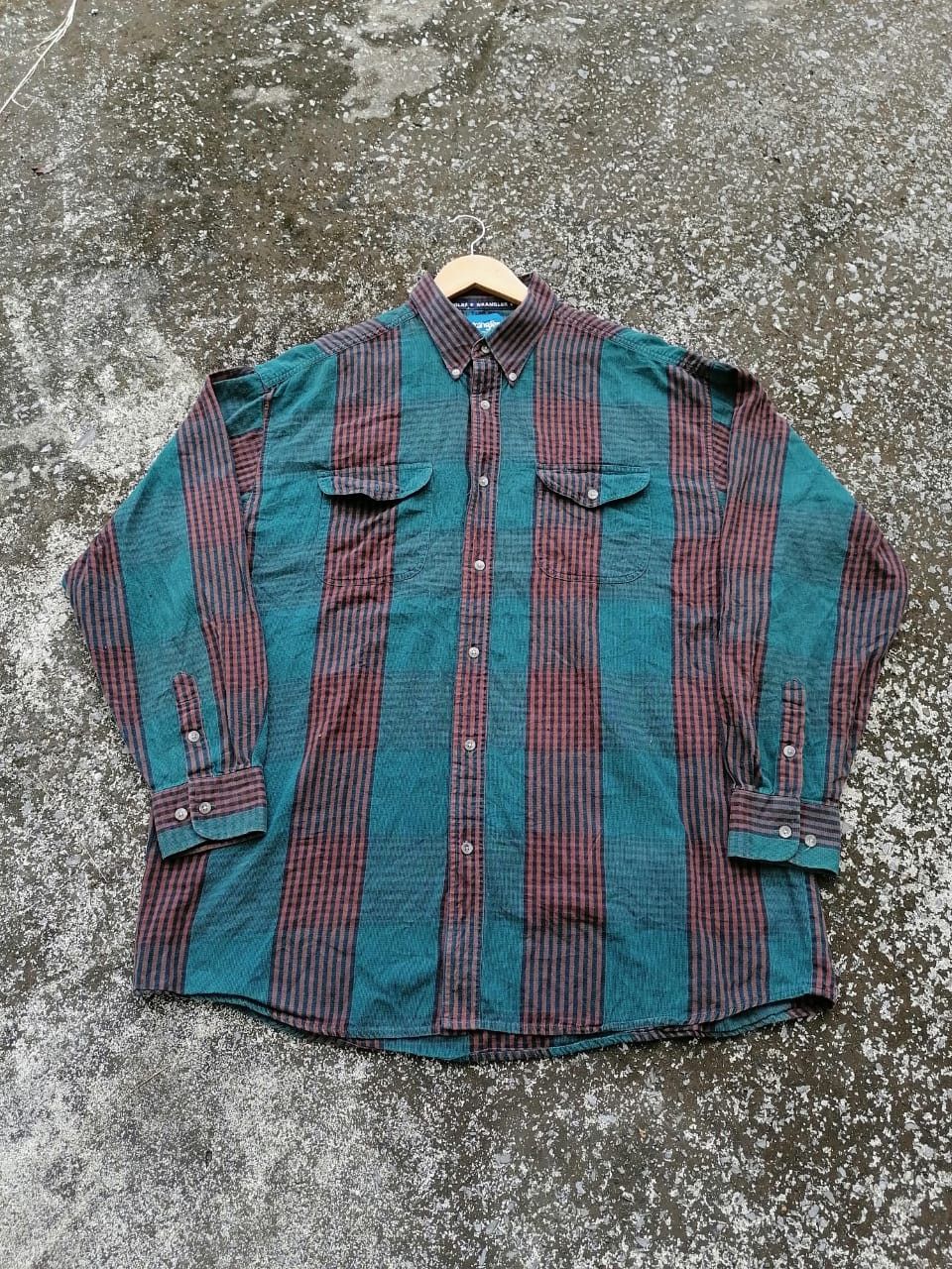 Flannel × Wrangler Wrangler Flannel Longsleeve Buttons Size US XXL / EU 58 / 5 - 1 Thumbnail