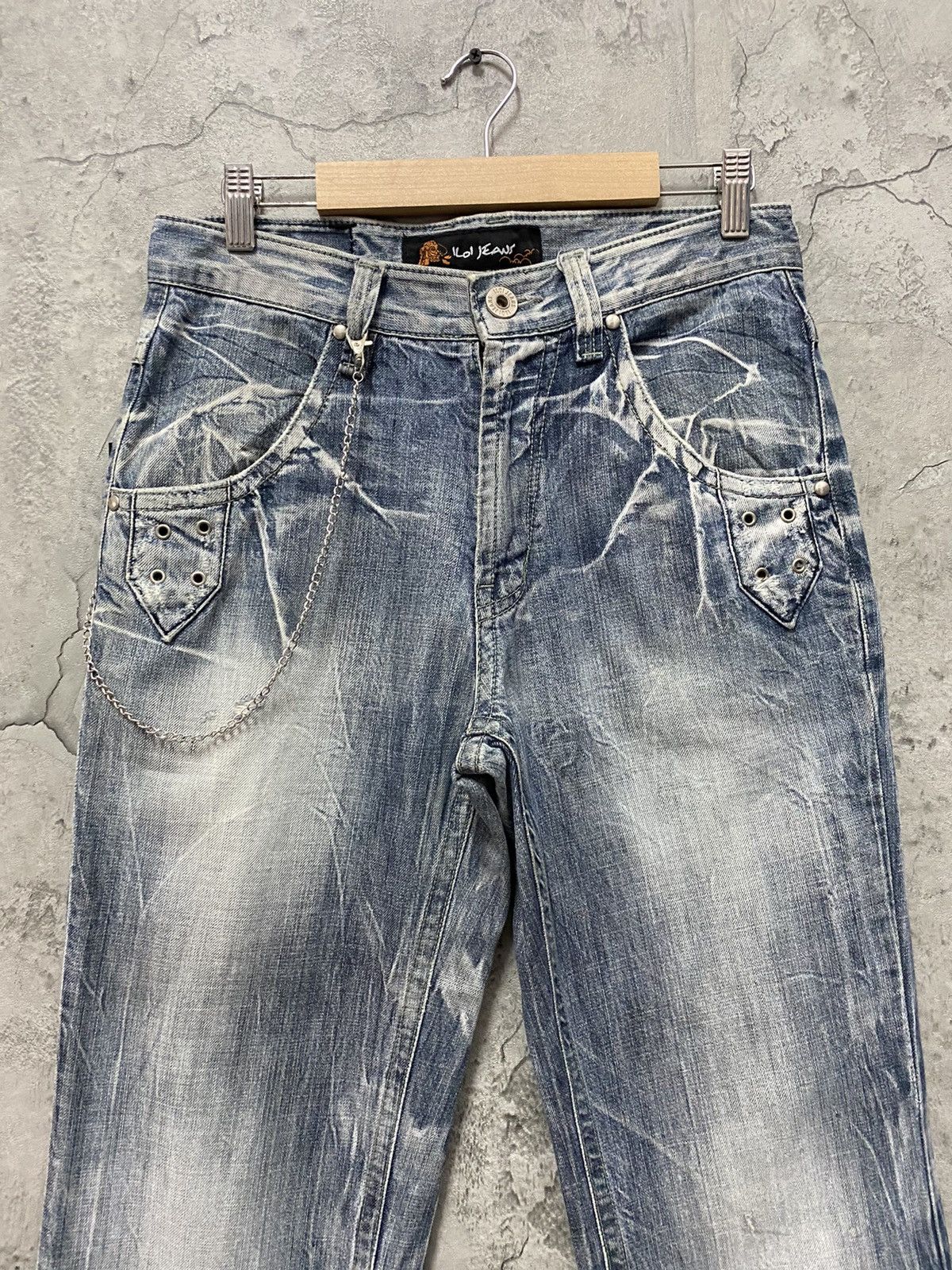 Japanese Brand × Vintage Vintage Koi Jeans Japan Distressed Flared Denim Pants Size US 30 / EU 46 - 4 Thumbnail