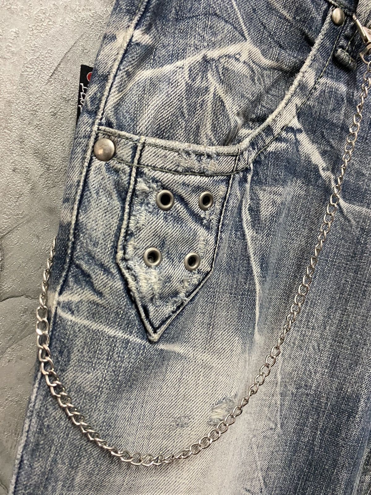 Japanese Brand × Vintage Vintage Koi Jeans Japan Distressed Flared Denim Pants Size US 30 / EU 46 - 8 Thumbnail