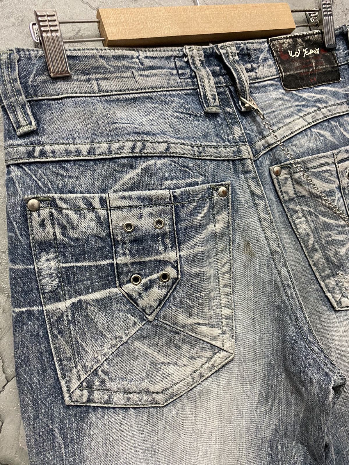 Japanese Brand × Vintage Vintage Koi Jeans Japan Distressed Flared Denim Pants Size US 30 / EU 46 - 13 Thumbnail