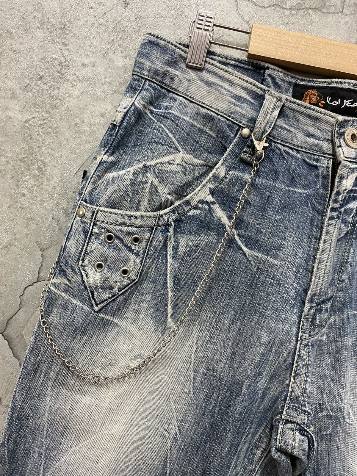 Japanese Brand × Vintage Vintage Koi Jeans Japan Distressed Flared Denim Pants Size US 30 / EU 46 - 6 Thumbnail