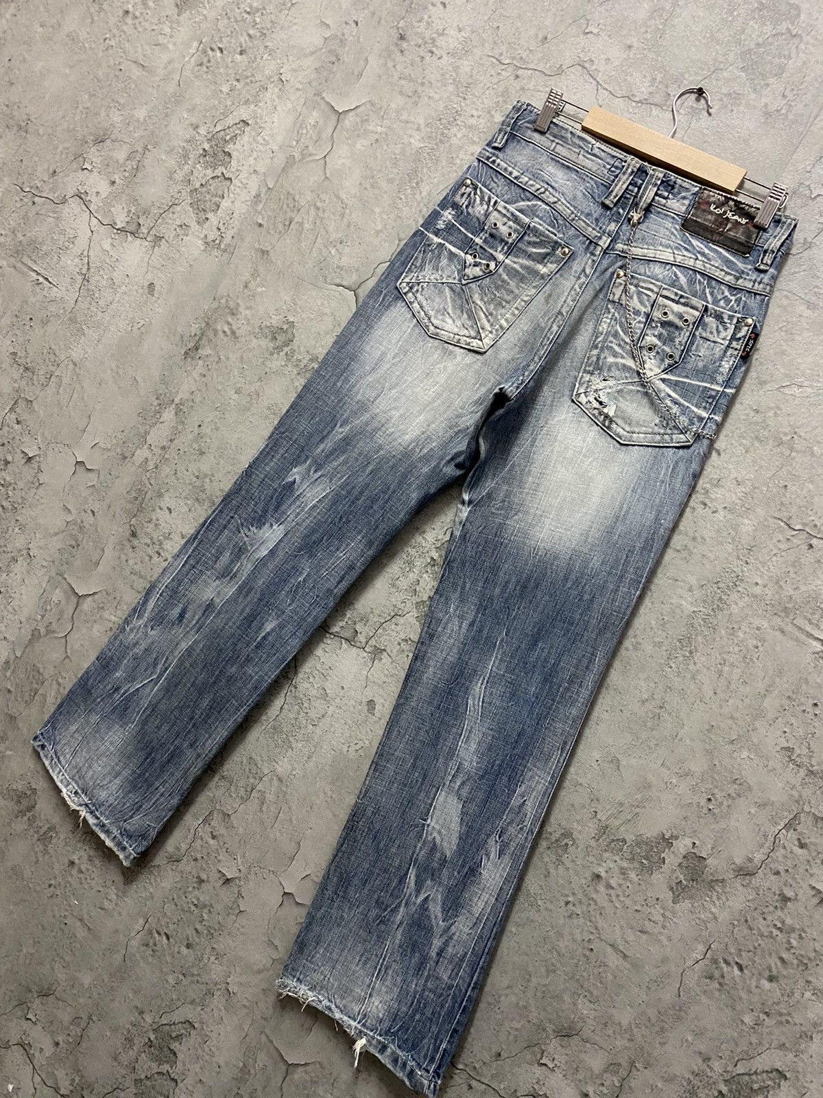 Japanese Brand × Vintage Vintage Koi Jeans Japan Distressed Flared Denim Pants Size US 30 / EU 46 - 9 Thumbnail