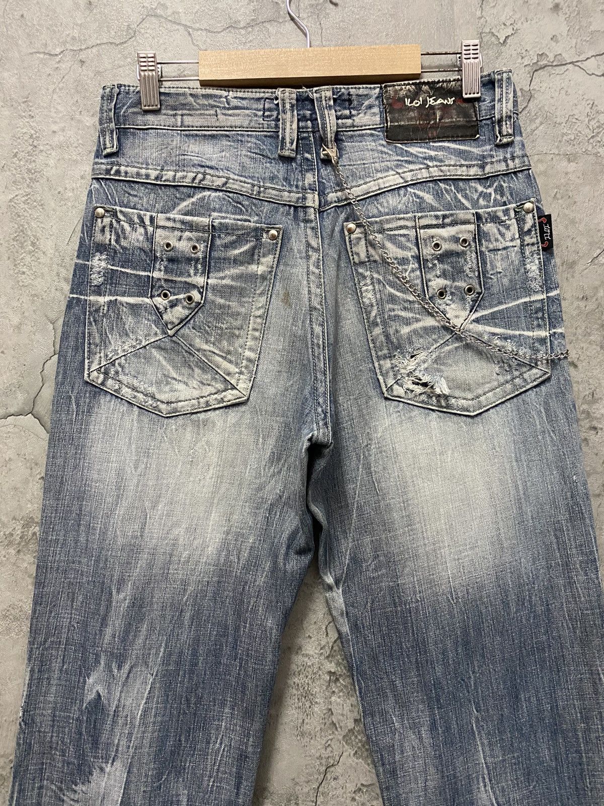 Japanese Brand × Vintage Vintage Koi Jeans Japan Distressed Flared Denim Pants Size US 30 / EU 46 - 10 Thumbnail