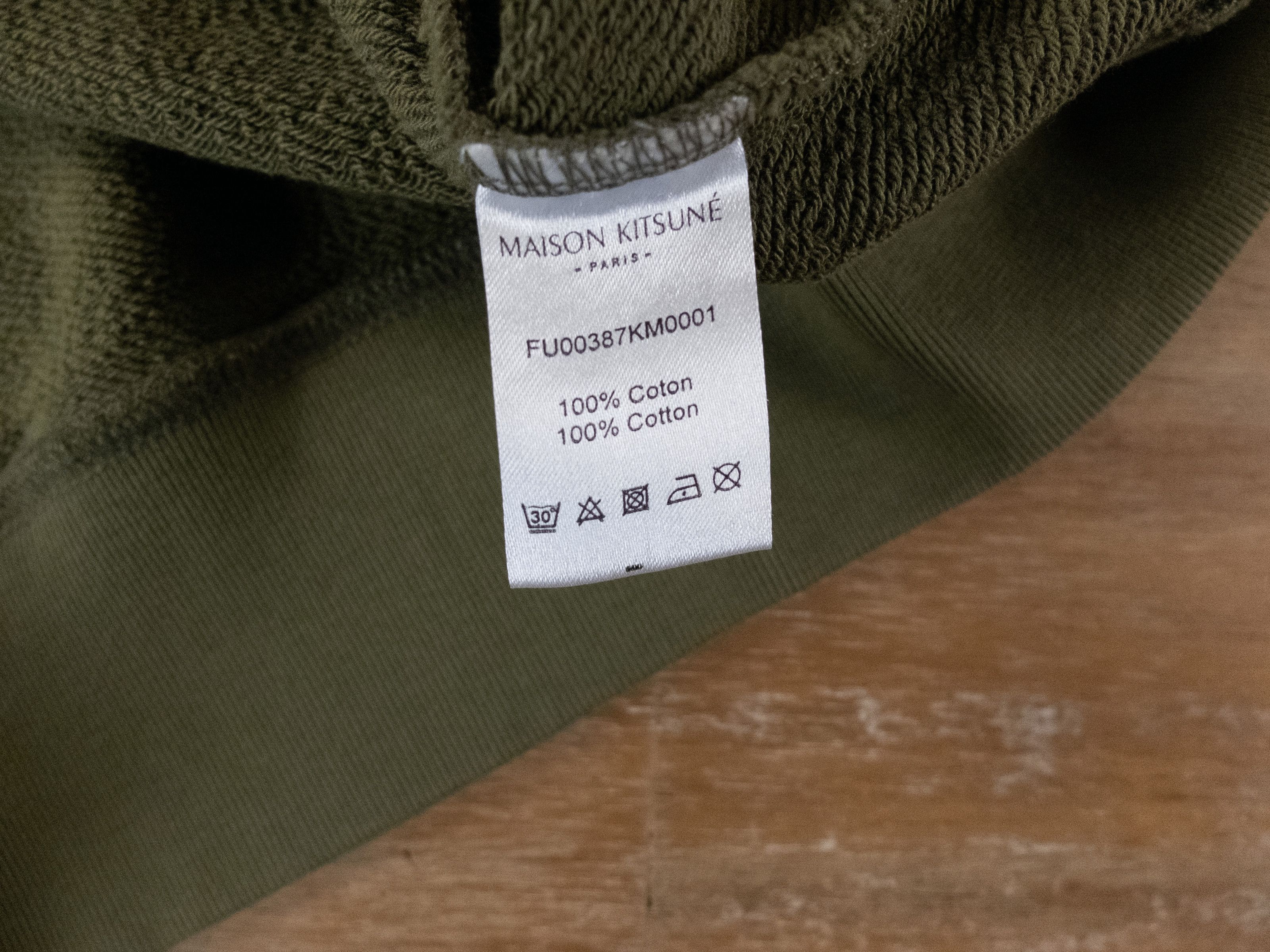 Maison Kitsune MAISON KITSUNE green fox head patch classic sweatshirt XL Size US XL / EU 56 / 4 - 5 Thumbnail