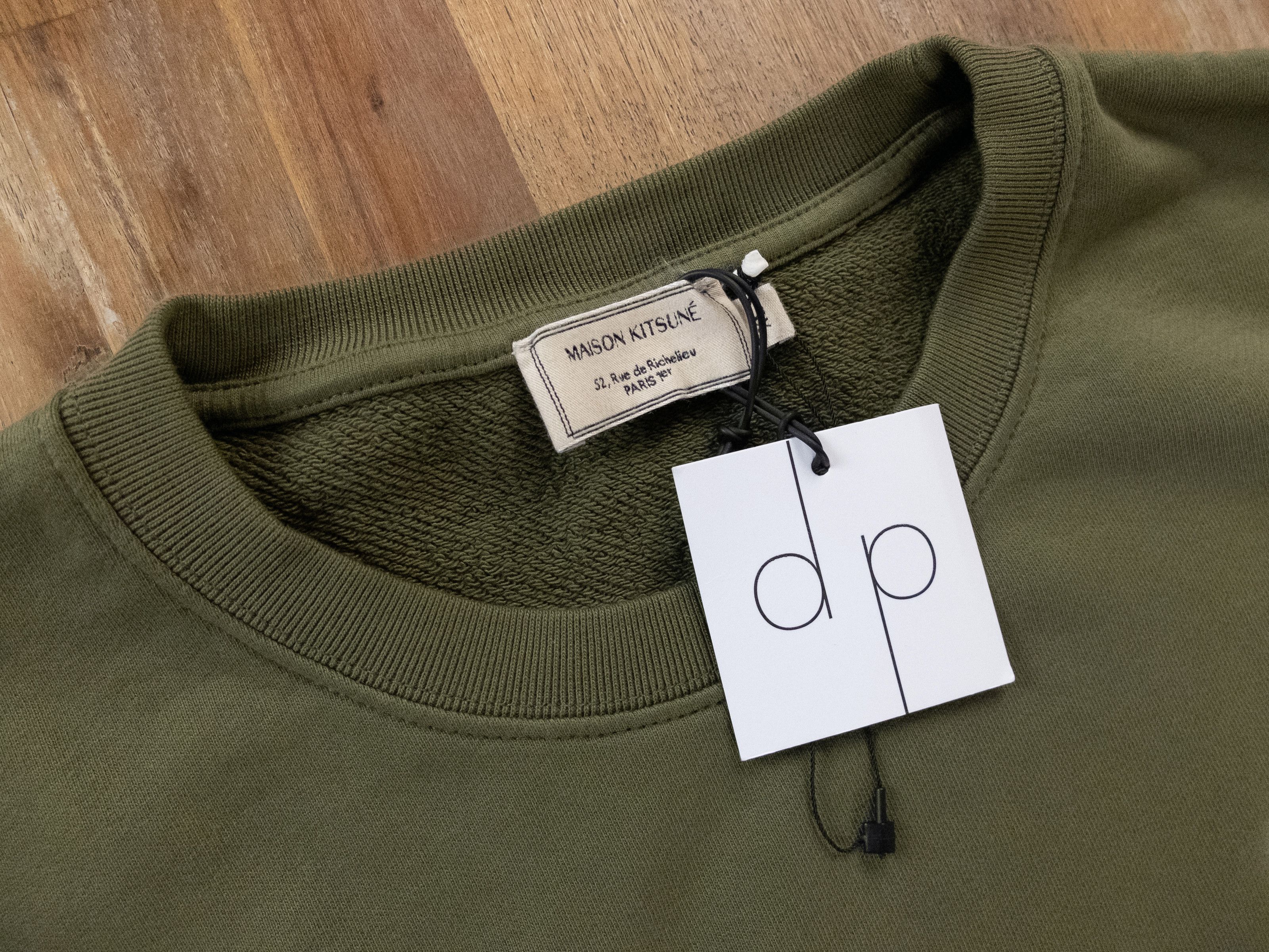 Maison Kitsune MAISON KITSUNE green fox head patch classic sweatshirt XL Size US XL / EU 56 / 4 - 2 Thumbnail