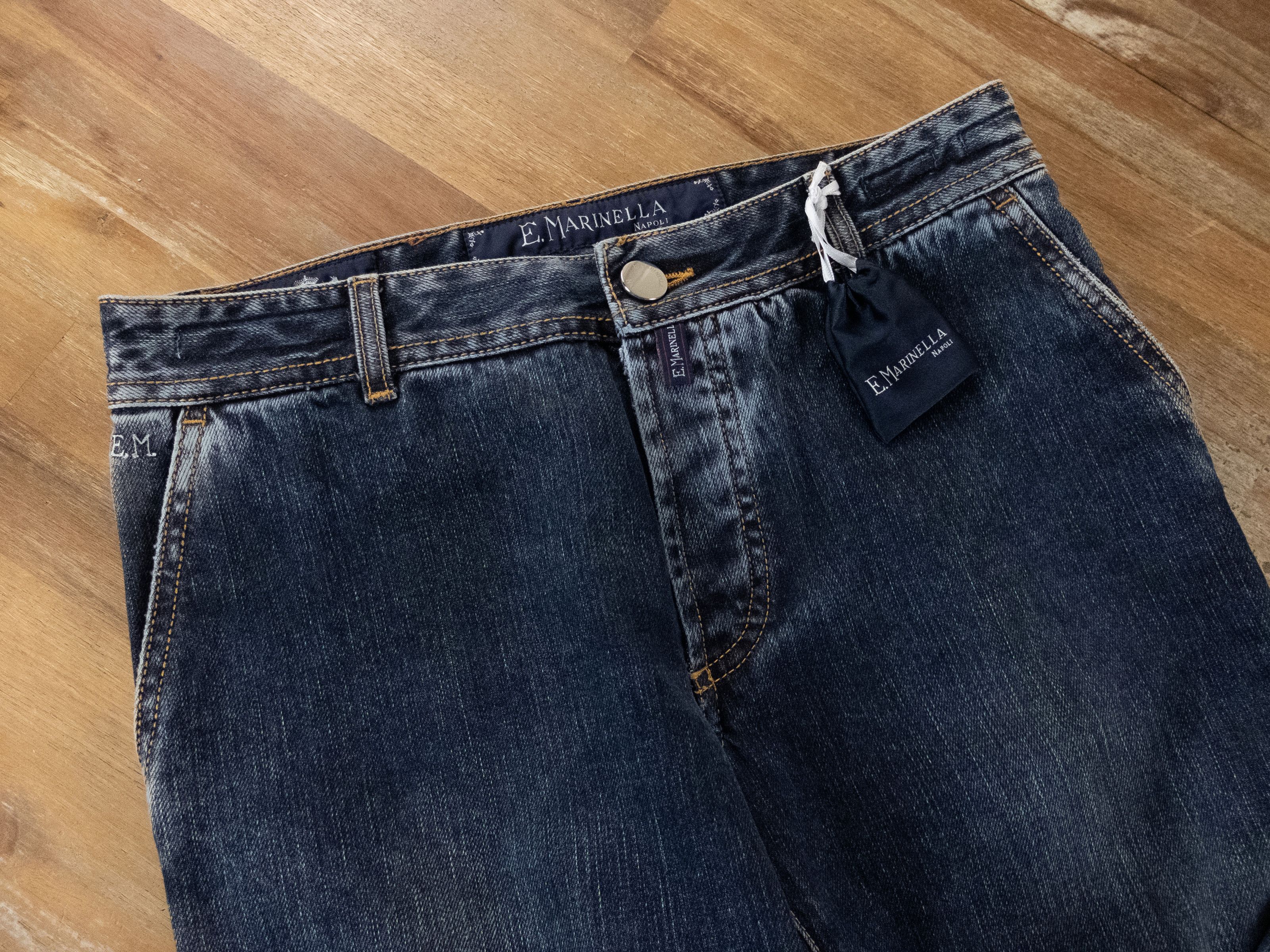 E. Marinella E. MARINELLA Napoli blue slim fit jeans 31 authentic q Size US 31 - 2 Thumbnail