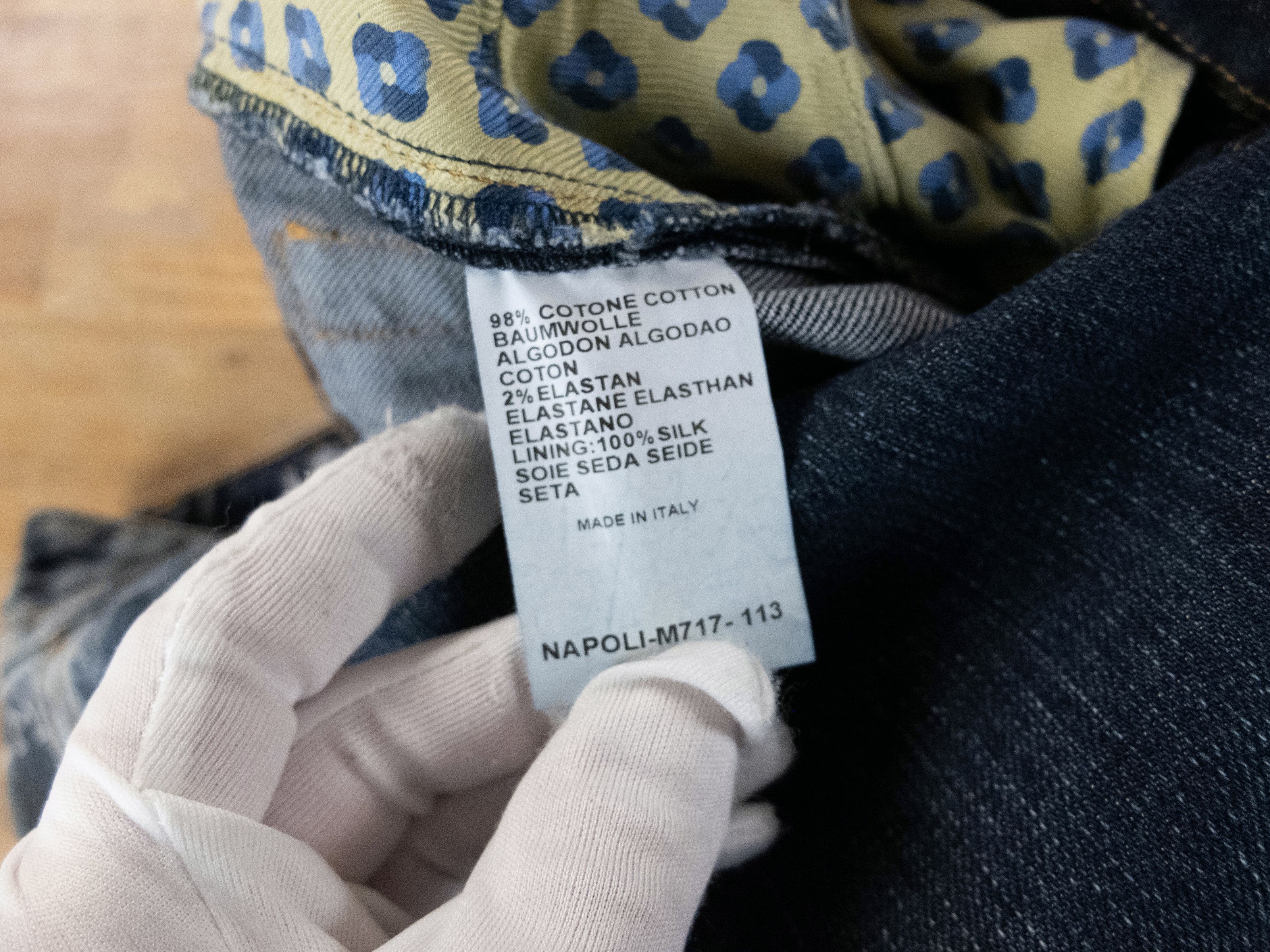 E. Marinella E. MARINELLA Napoli blue slim fit jeans 31 authentic q Size US 31 - 7 Thumbnail