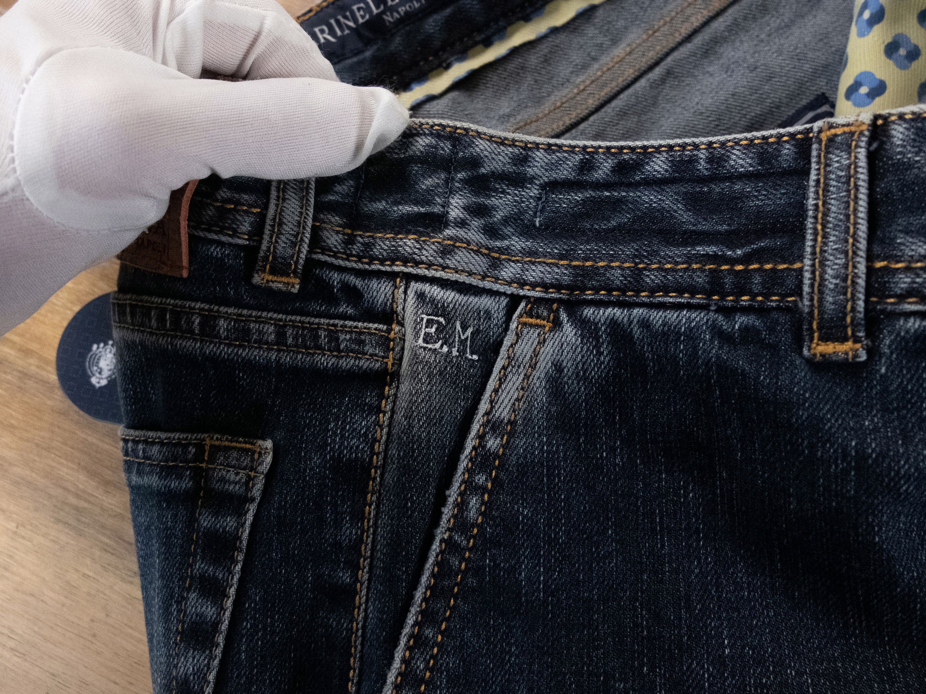E. Marinella E. MARINELLA Napoli blue slim fit jeans 31 authentic q Size US 31 - 4 Thumbnail