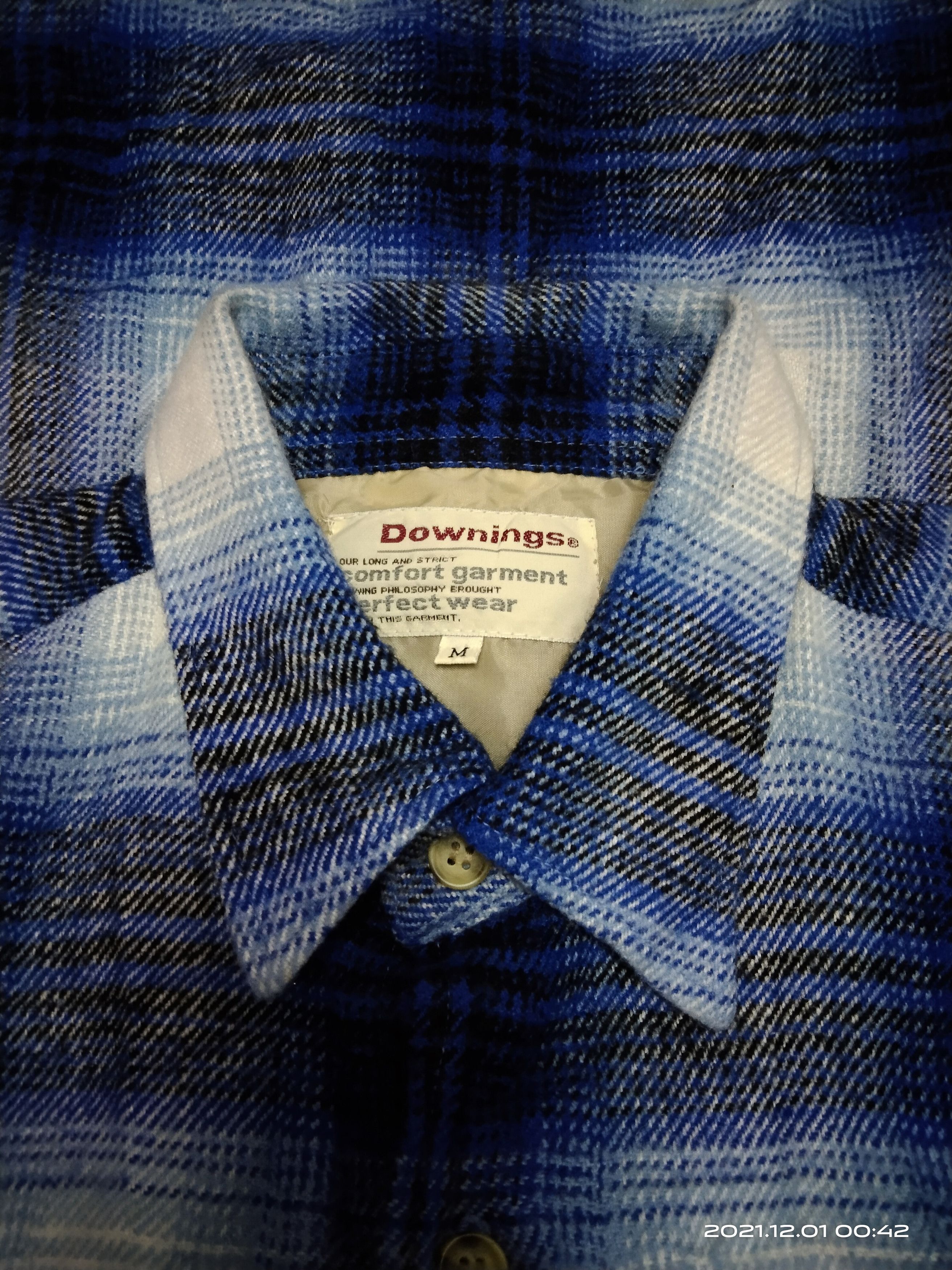 Flannel × Japanese Brand × Seditionaries DOWNINGS FLANNEL WOOL TARTAN BUTTON-UP Size US M / EU 48-50 / 2 - 7 Thumbnail