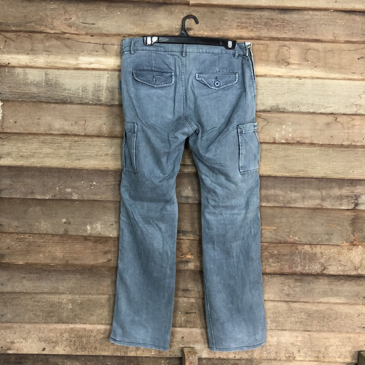 Japanese Brand Dubbrand faded Grey Multipocket Tactical Cargo Pants #3867 Size US 30 / EU 46 - 8 Thumbnail