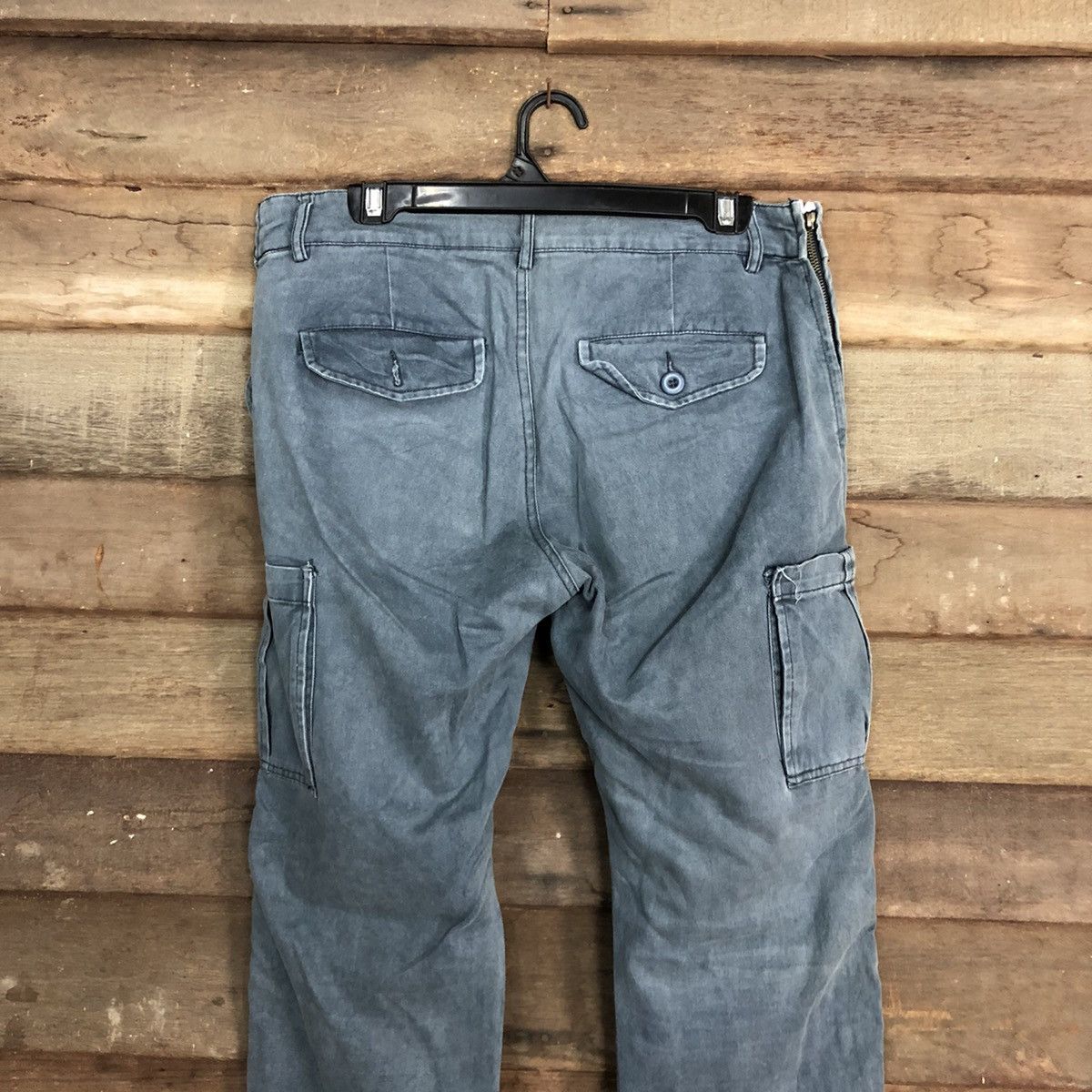 Japanese Brand Dubbrand faded Grey Multipocket Tactical Cargo Pants #3867 Size US 30 / EU 46 - 9 Thumbnail
